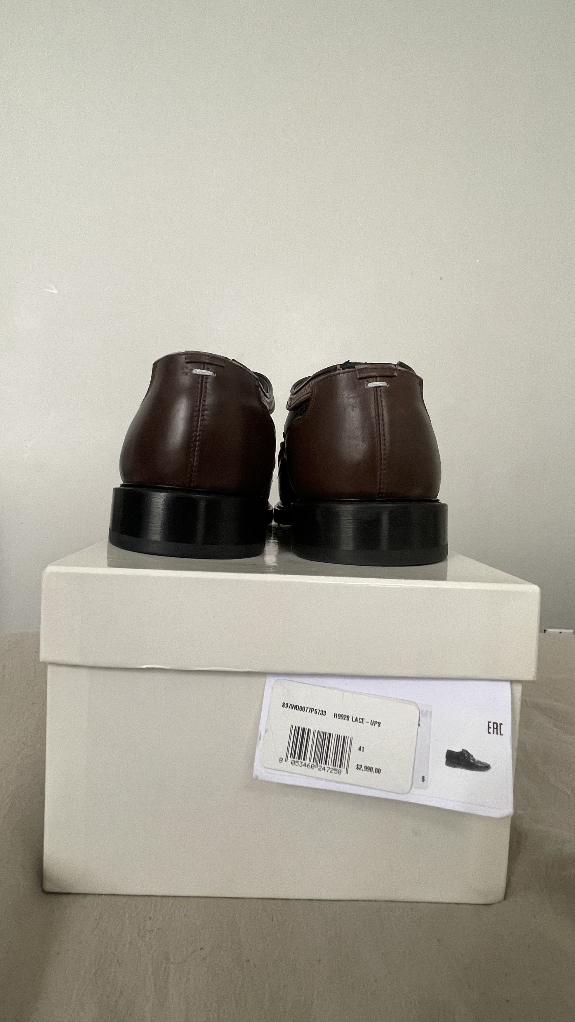 Maison Margiela MAISON MARGIELA LEATHER MONSTER TABI DERBY Size US 8 / EU 41 - 2 Thumbnail