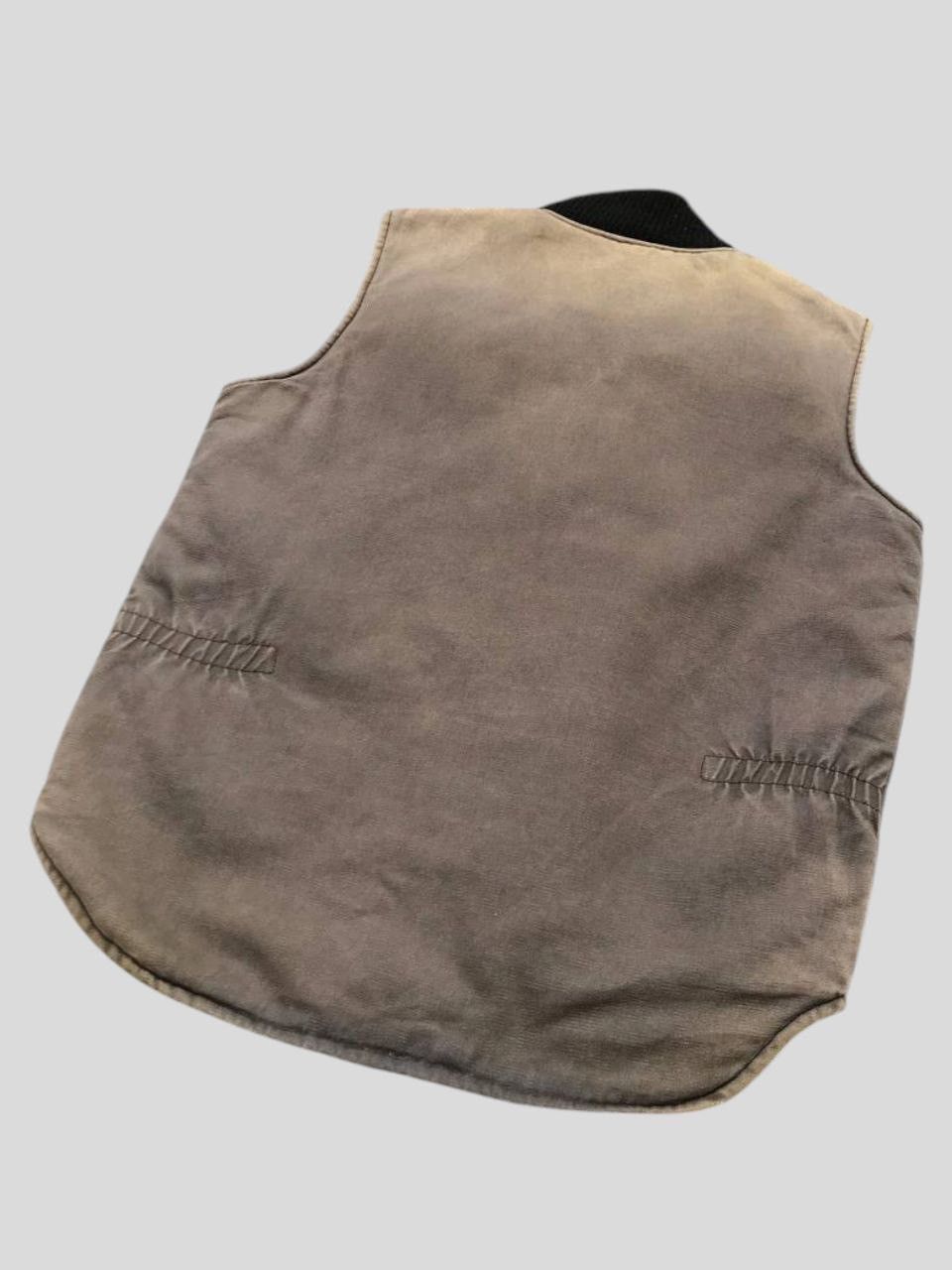 Caterpillar Sunfaded Vintage Caterpillar Duck Canvas Quilted Lined Vest Size US M / EU 48-50 / 2 - 7 Thumbnail