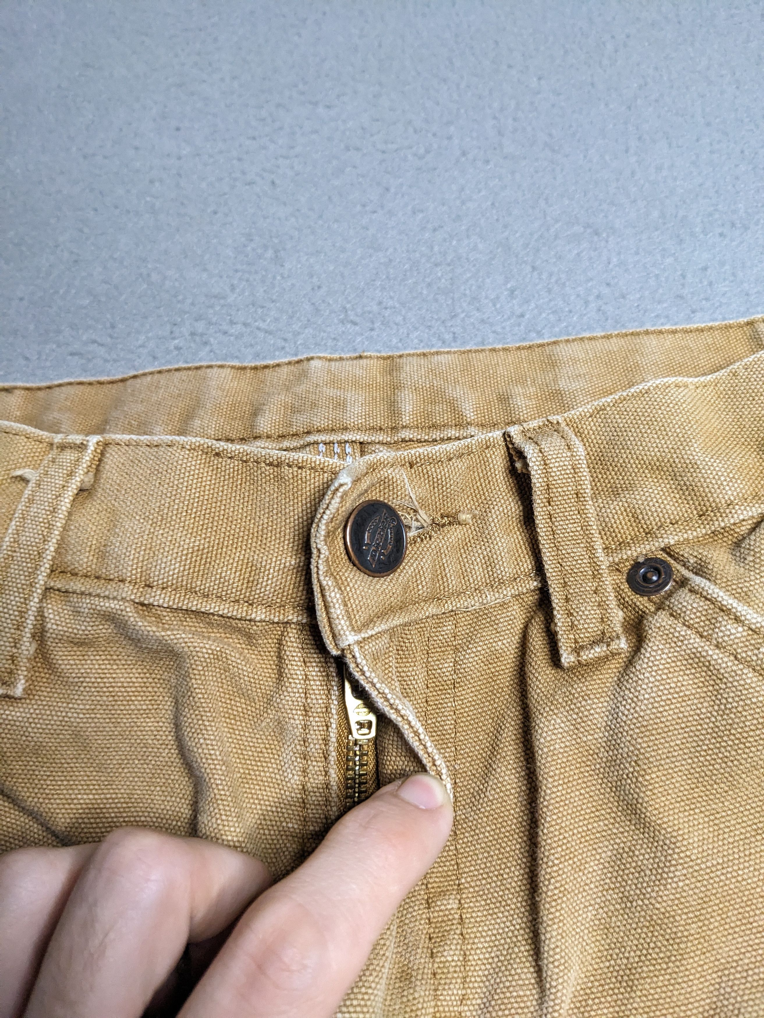 Dickies Dickies Carpenter Pants 30x30 Canvas Baggy Beige Distressed Size US 30 / EU 46 - 8 Thumbnail