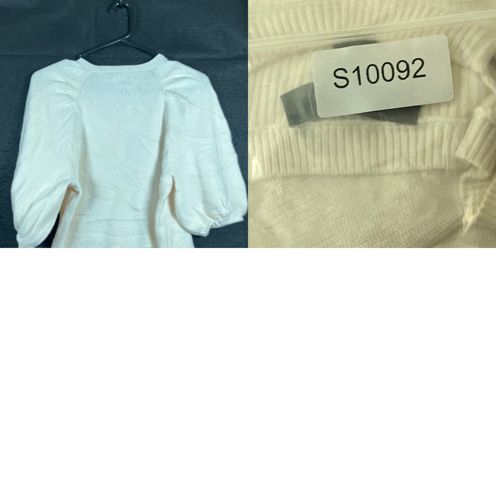 Ann Taylor Ann Taylor LOFT Womens Sweater Cream Short Sleeve Balloon Button Accents Knit Pullover S Regular Crew Neck? Size S / US 4 / IT 40 - 9 Thumbnail