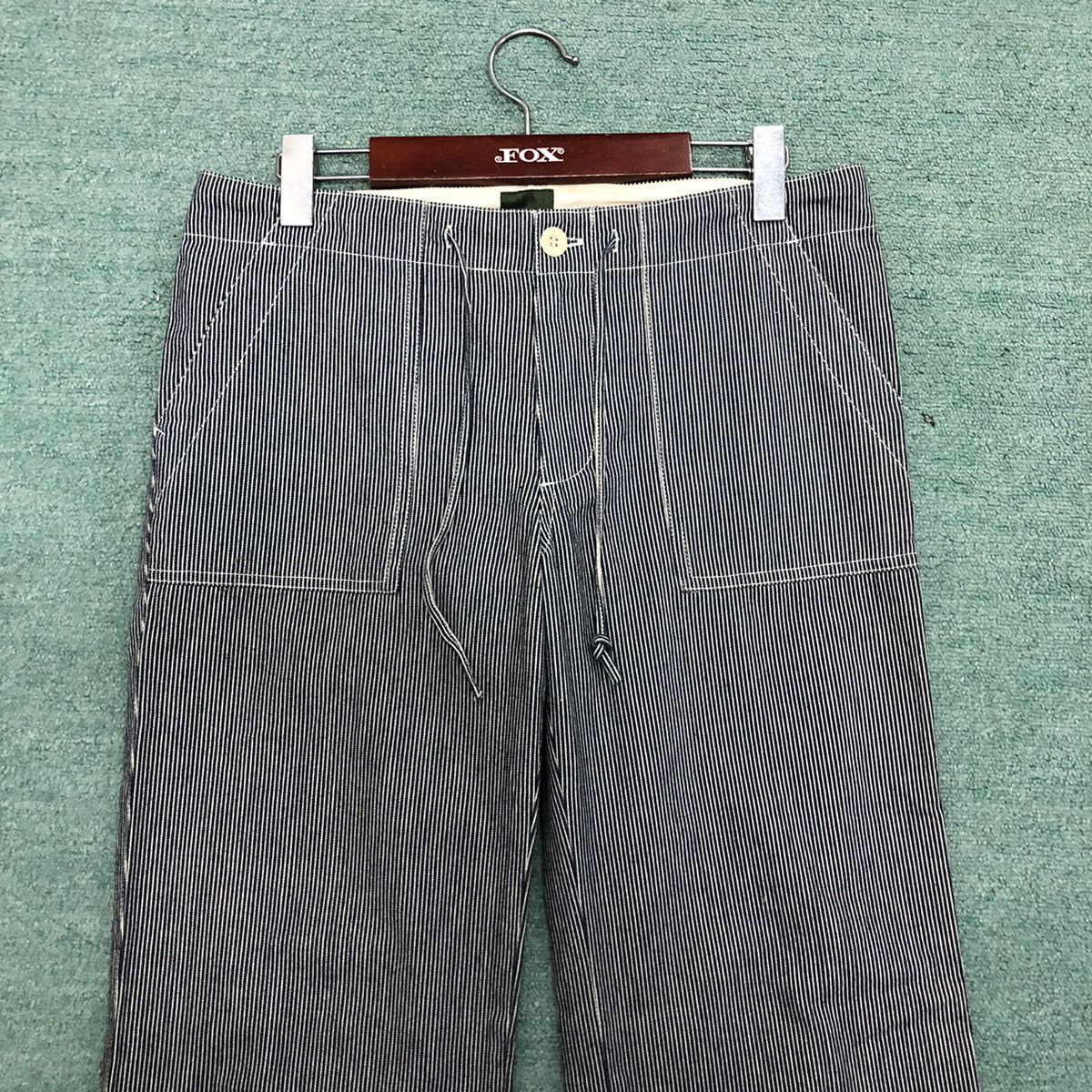 Japanese Brand Rare 🏴‍☠️ hikori striped baker pants Size US 32 / EU 48 - 8 Thumbnail
