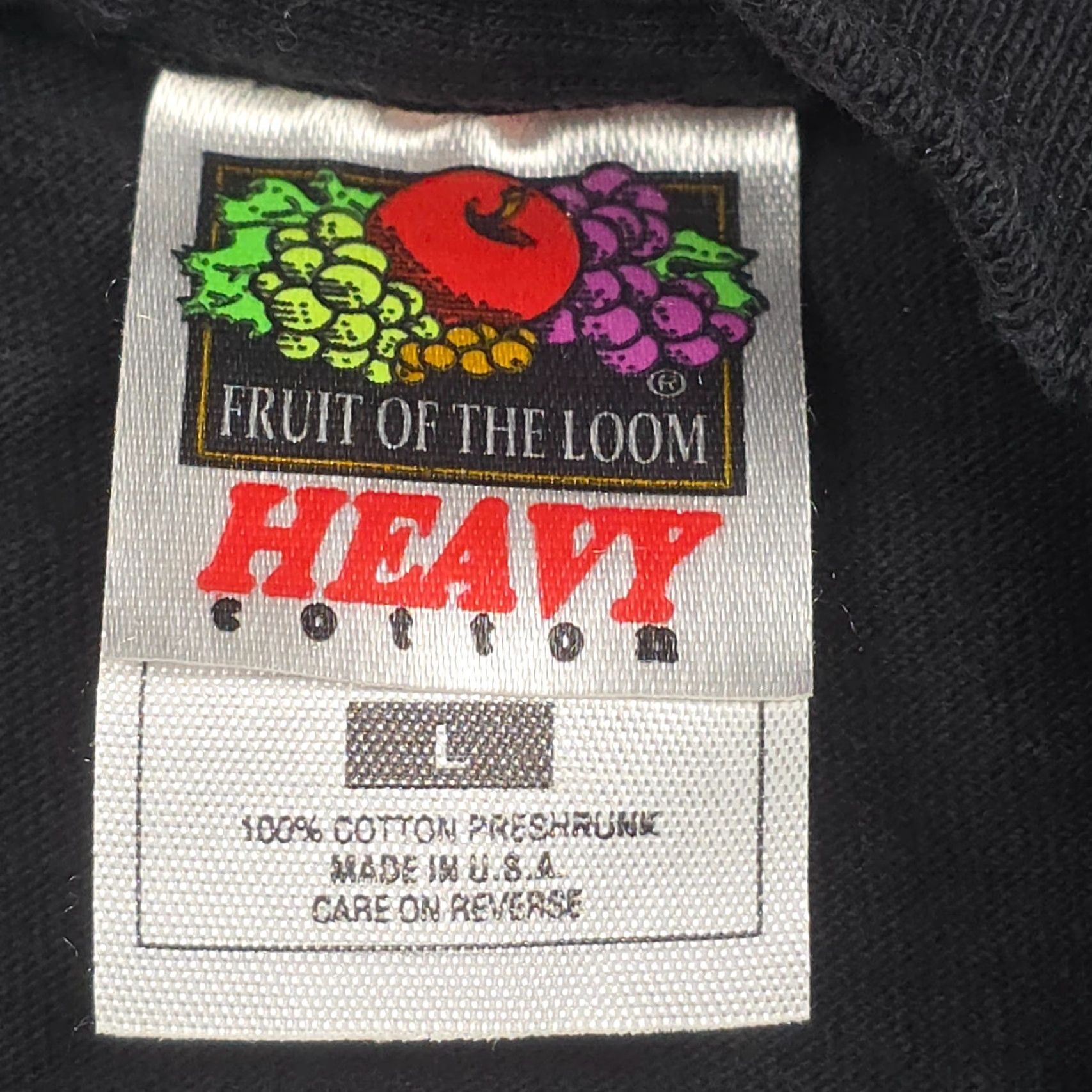 Fruit Of The Loom VINTAGE Fruit of the Loom Graphic T-Shirt Mens Large Black Spellout Dressed Up Humor USA Halloween 1990s Mens Size US L / EU 52-54 / 3 - 4 Thumbnail