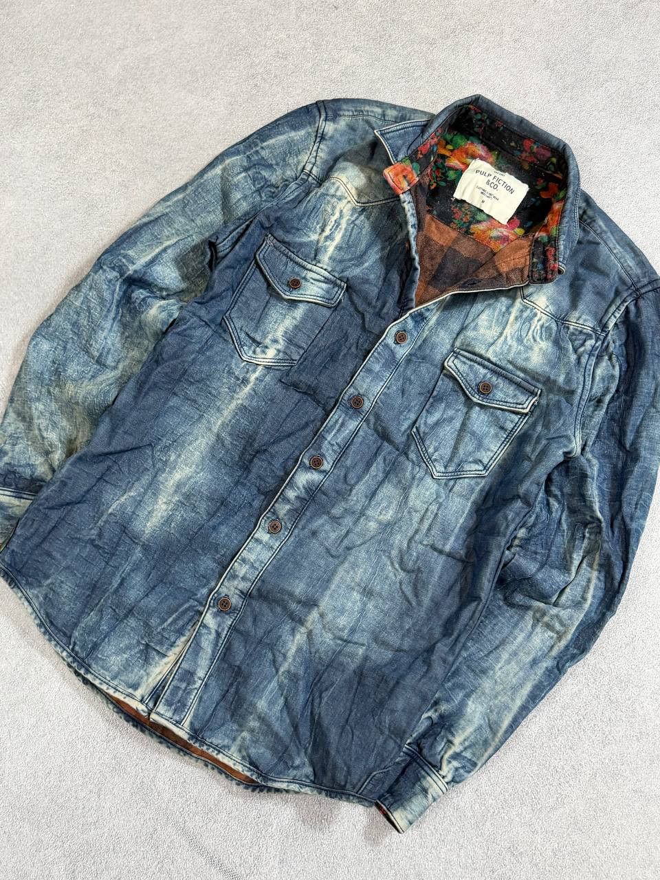 Japanese Brand Denim buttons hype hysteric glamour style denim jacket y2k Size US S / EU 44-46 / 1 - 5 Thumbnail