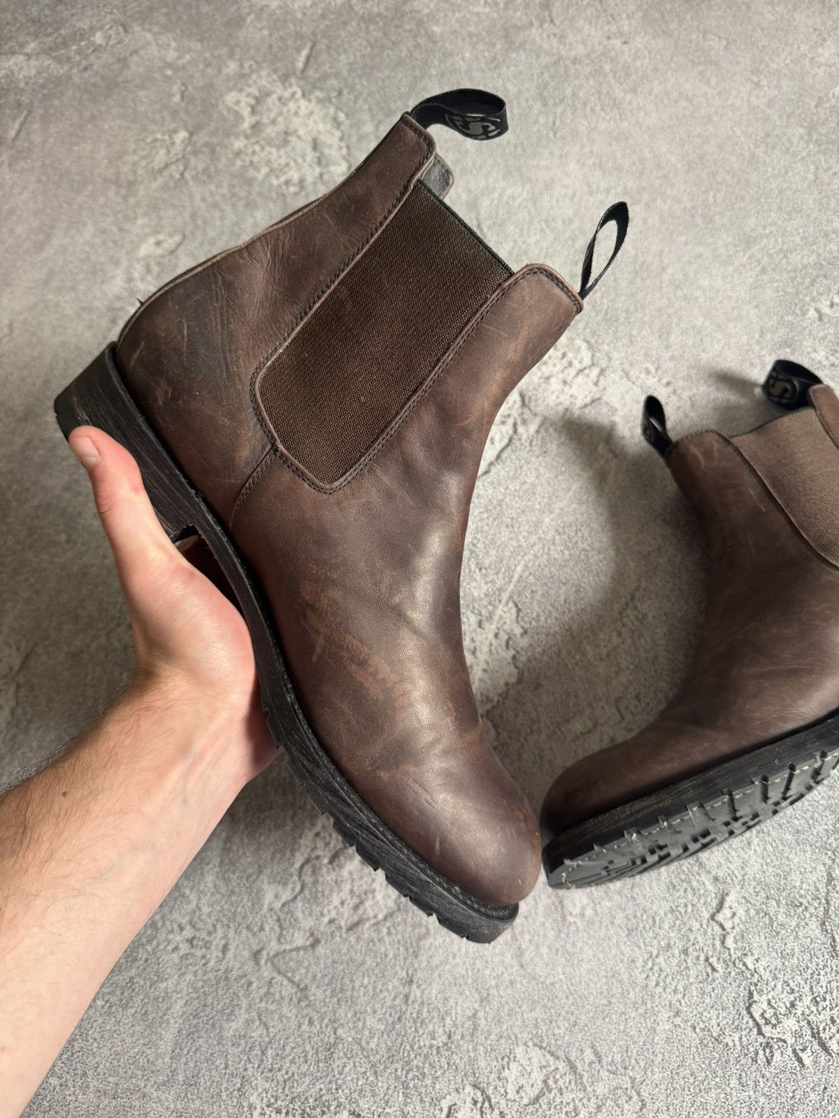 Sendra Sendra 44size Chelsea leather brown shoes boots western 00s Size US 11 / EU 44 - 14 Thumbnail