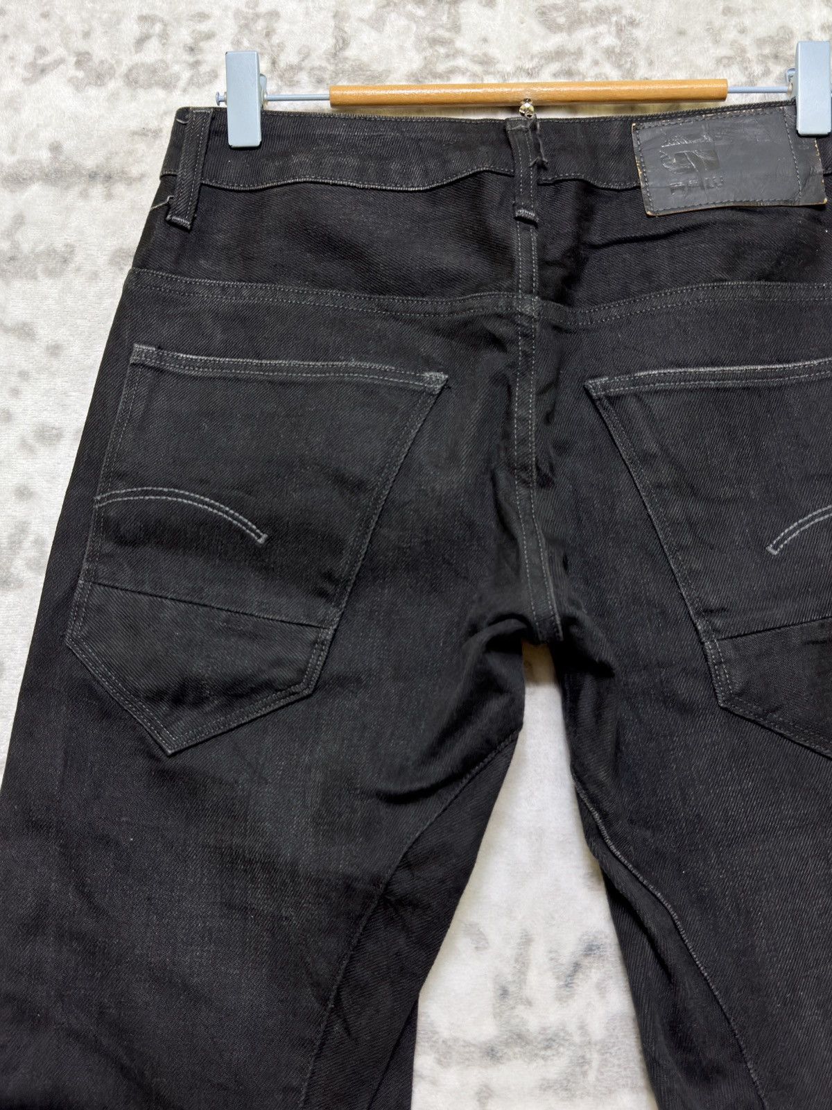 G-Star G-Star RAW Arc 3D Slim Black Faded Denim Ergonomic Fit Size US 28 / EU 44 - 10 Thumbnail