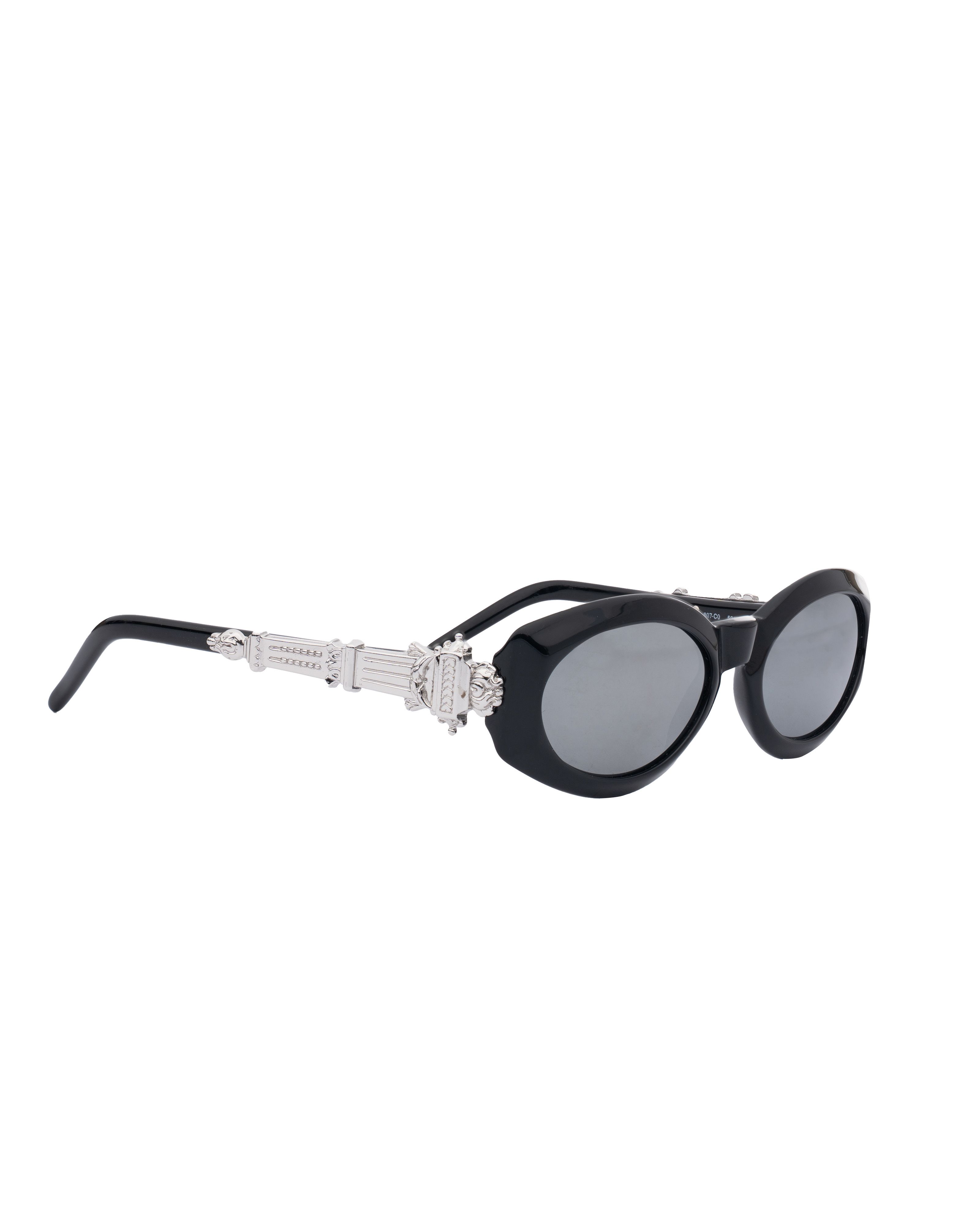 Gianfranco Ferre Gianfranco Ferre '90s Black Plastic Sunglasses Chrome Hearts Size ONE SIZE - 3 Thumbnail