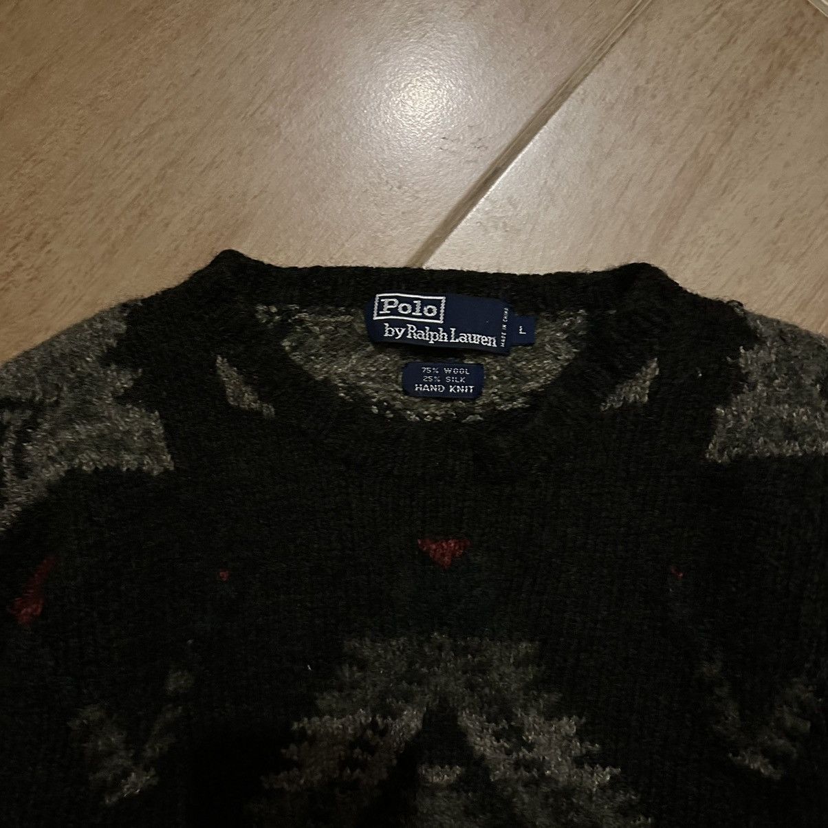 Palace × Polo Ralph Lauren Vintage Polo Ralph Lauren Hand Knit Size US L / EU 52-54 / 3 - 2 Thumbnail