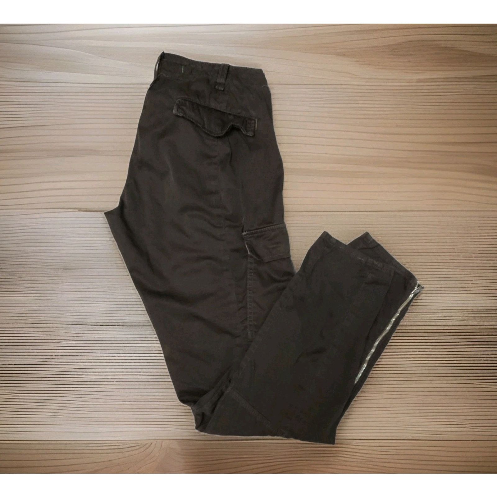 J Brand J Brand West Point Cargo Pants Olive Green Tapered Leg 25 Size 25" / US 0 / IT 36 - 3 Thumbnail