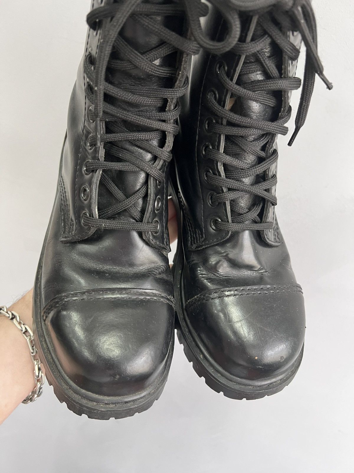 VINTAGE OPIUM LEATHER PLATFORM PUNK UNDERCOVER ENGLAND BOOTS