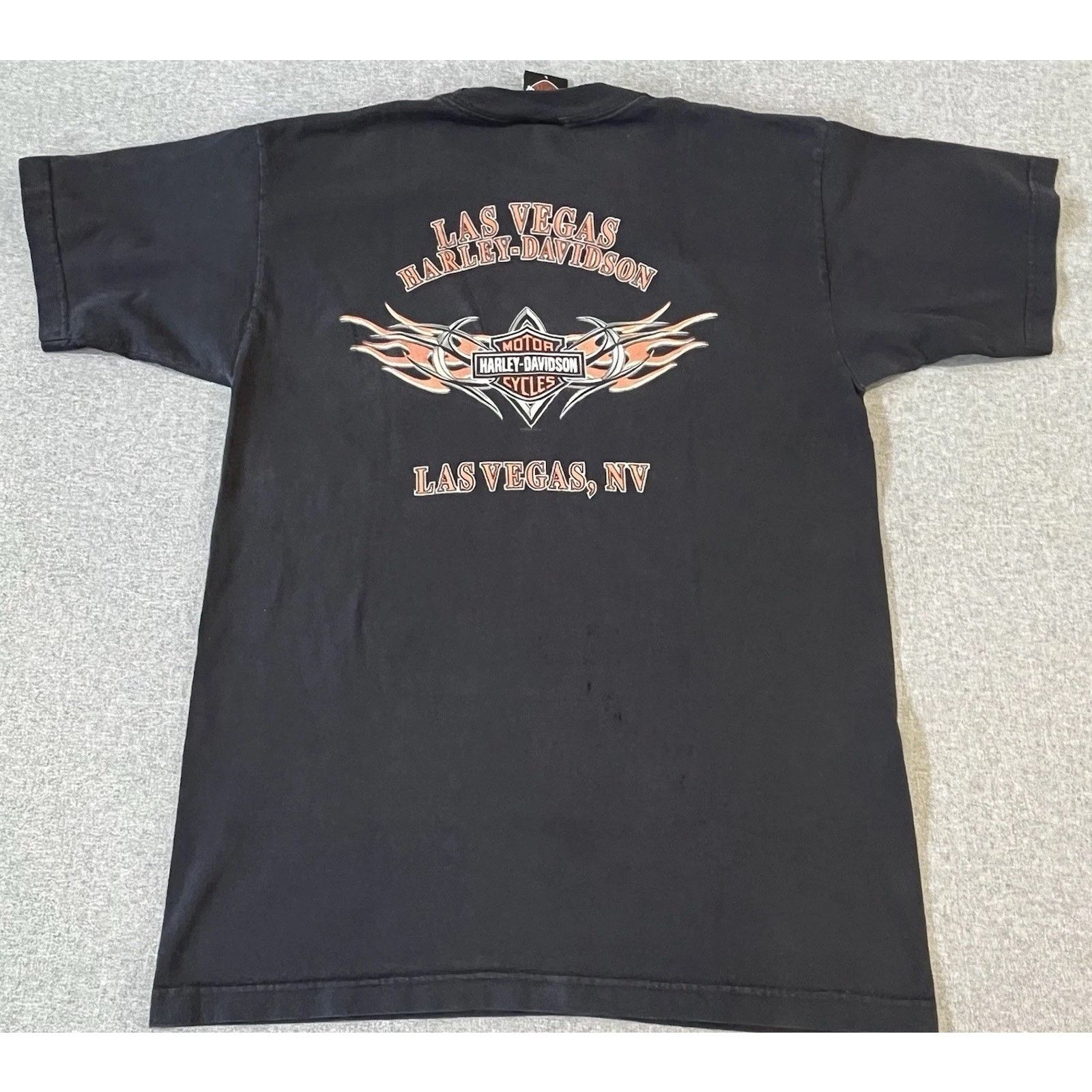 Harley Davidson Vintage shirt Harley Davidson Las Vegas NV Black USA Large Size US L / EU 52-54 / 3 - 2 Thumbnail