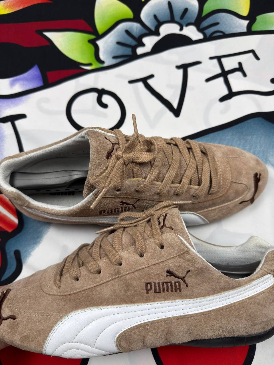 Puma Vintage Puma Speedcat Brown Suede/ Leather Y2K Size 44 Size US 11 / EU 44 - 5 Thumbnail