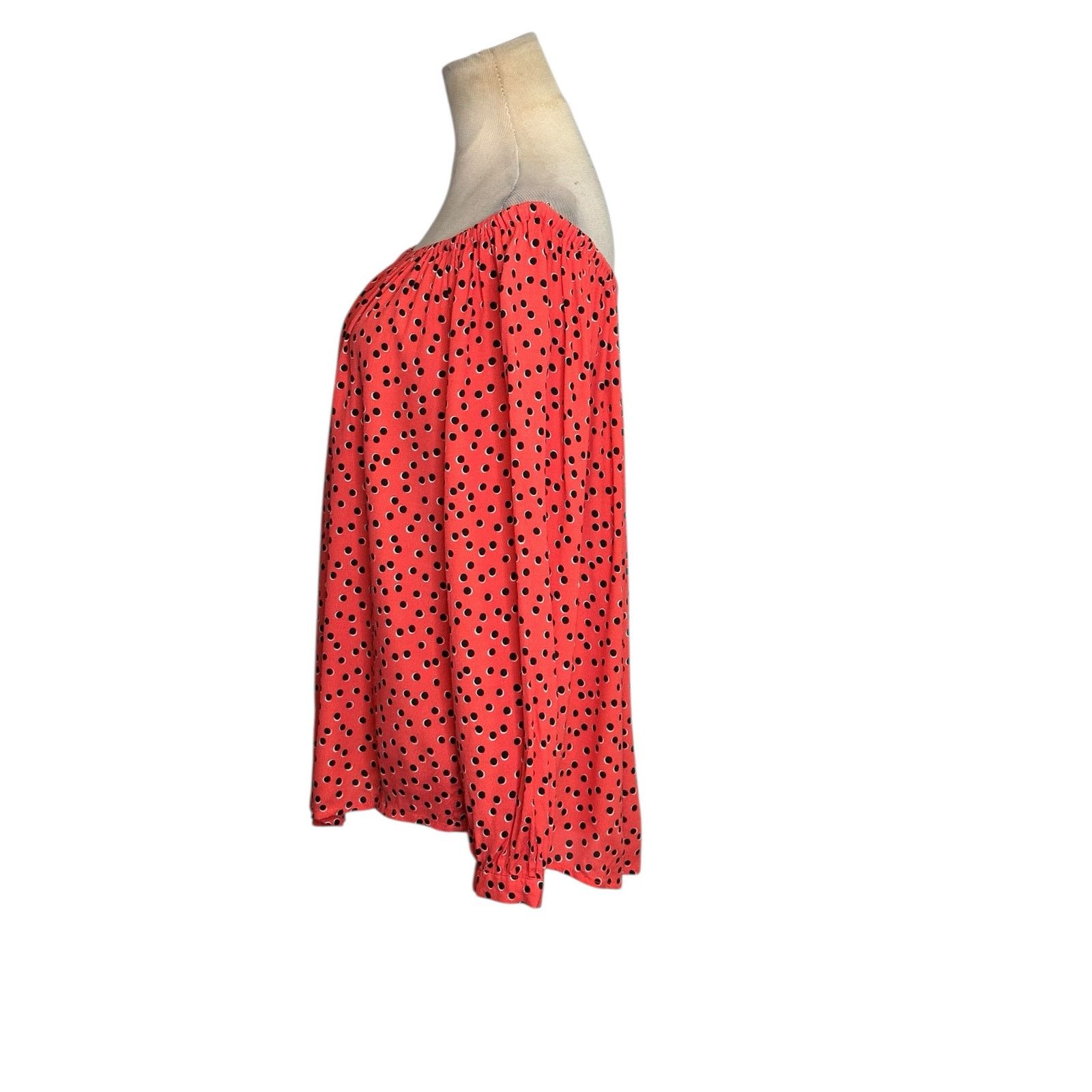 Gap Gap polka dots long sleeves off shoulder blouse size Large Size L / US 10 / IT 46 - 7 Thumbnail