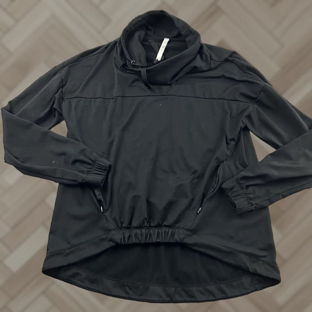 Fabletics Fabletics Athletic Jacket Women S Black Solid Mock Neck Jacket Activewear Yoga Size S / US 4 / IT 40 - 1 Thumbnail
