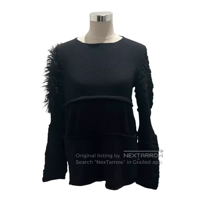 Comme des Garcons Comme des Garcons Mixed Material Knit Top Size S / US 4 / IT 40 - 1 Thumbnail