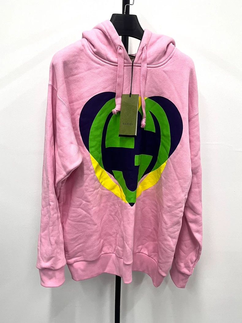 Gucci Gucci Love Parade Pink Heart Hoodie for Women-dmc Size US M / EU 48-50 / 2 - 1 Thumbnail