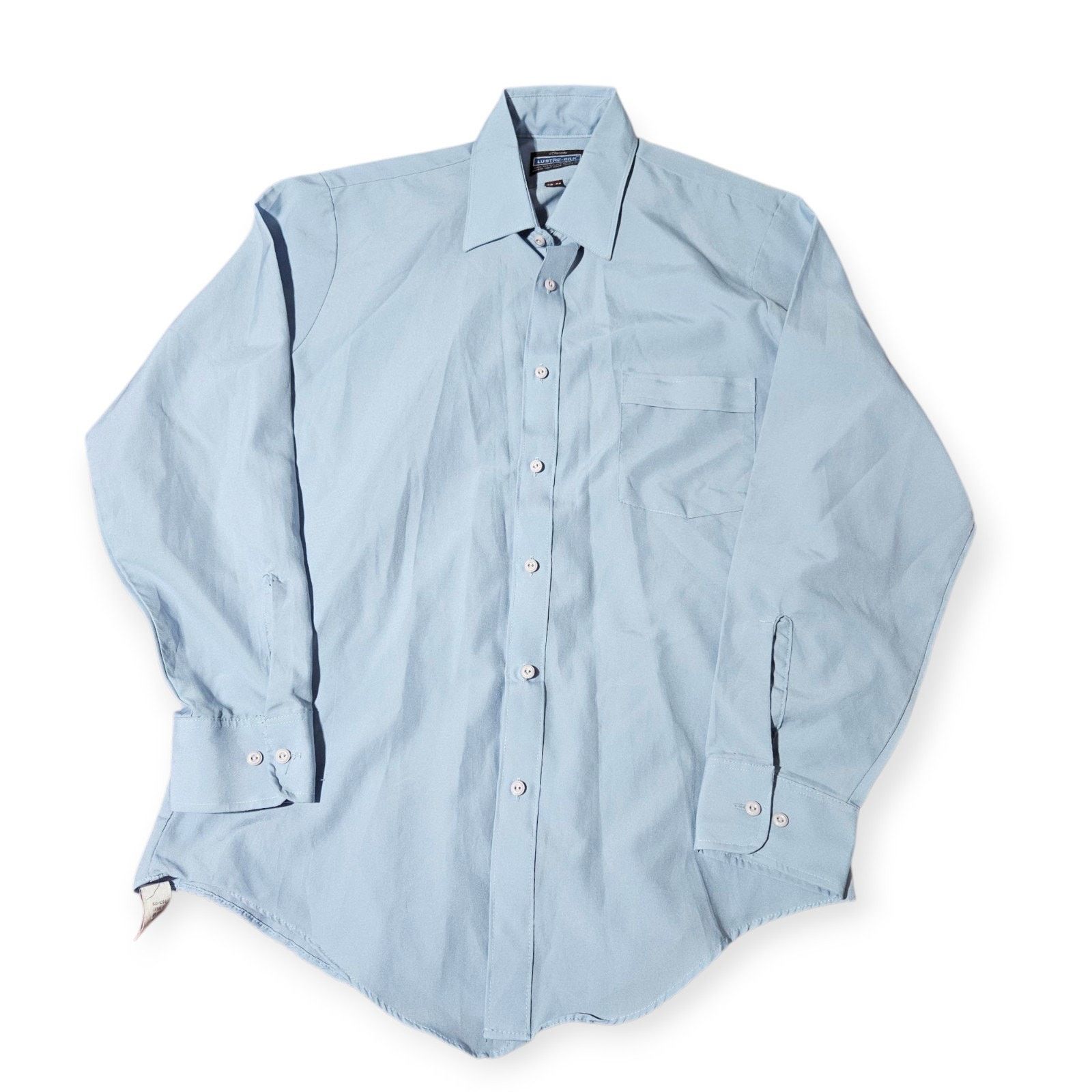 JCPenney Vintage 70s JCPenney Silk Button Up Dress Shirt Mens L 15.5 Size US L / EU 52-54 / 3 - 2 Thumbnail