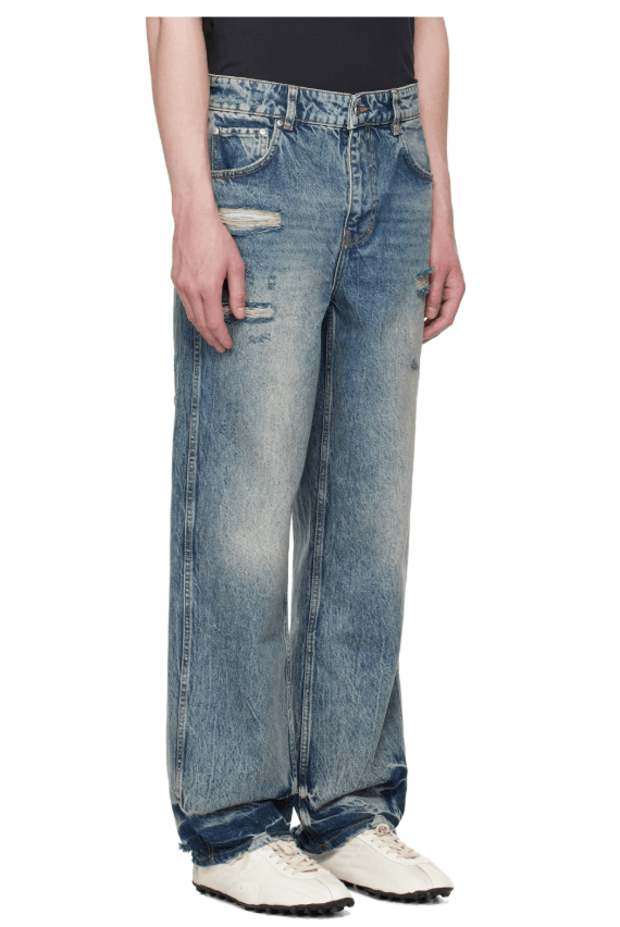 Represent Clo. BNWT SS25 REPRESENT R3 DISTRESSED BAGGY JEANS 30 Size US 30 / EU 46 - 10 Thumbnail