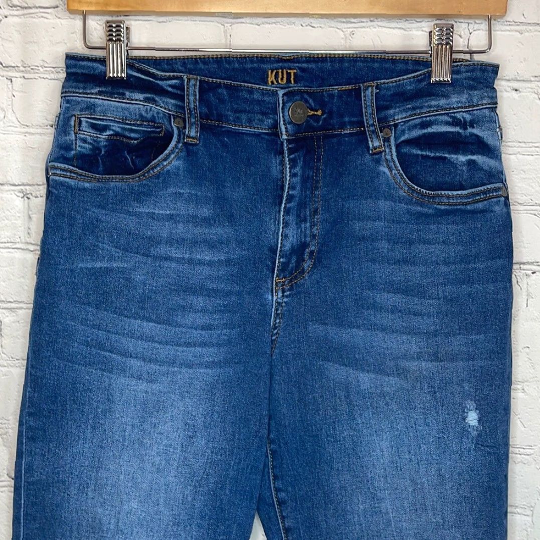 Vintage Kut from the Kloth Jeans Women’s High Rise Boyfriend size 4 Blue Womens Size 27" / US 4 / IT 40 - 2 Thumbnail