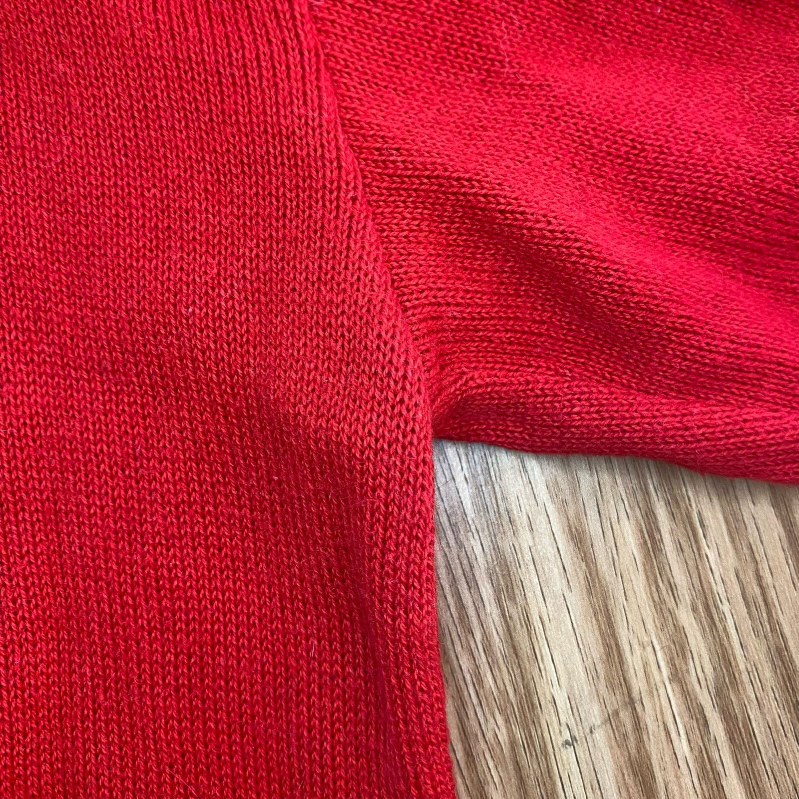 Pendleton Pendleton Red Mock Neck Cotton Sweater Womens Small Petite Size S / US 4 / IT 40 - 5 Thumbnail