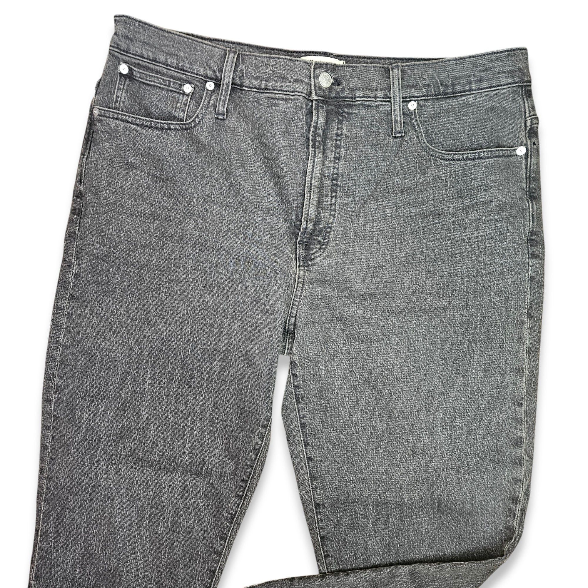 Madewell Madewell Size 33 Jeans Perfect Vintage Black Grey Wash High Size 42" / US 20 - 4 Thumbnail