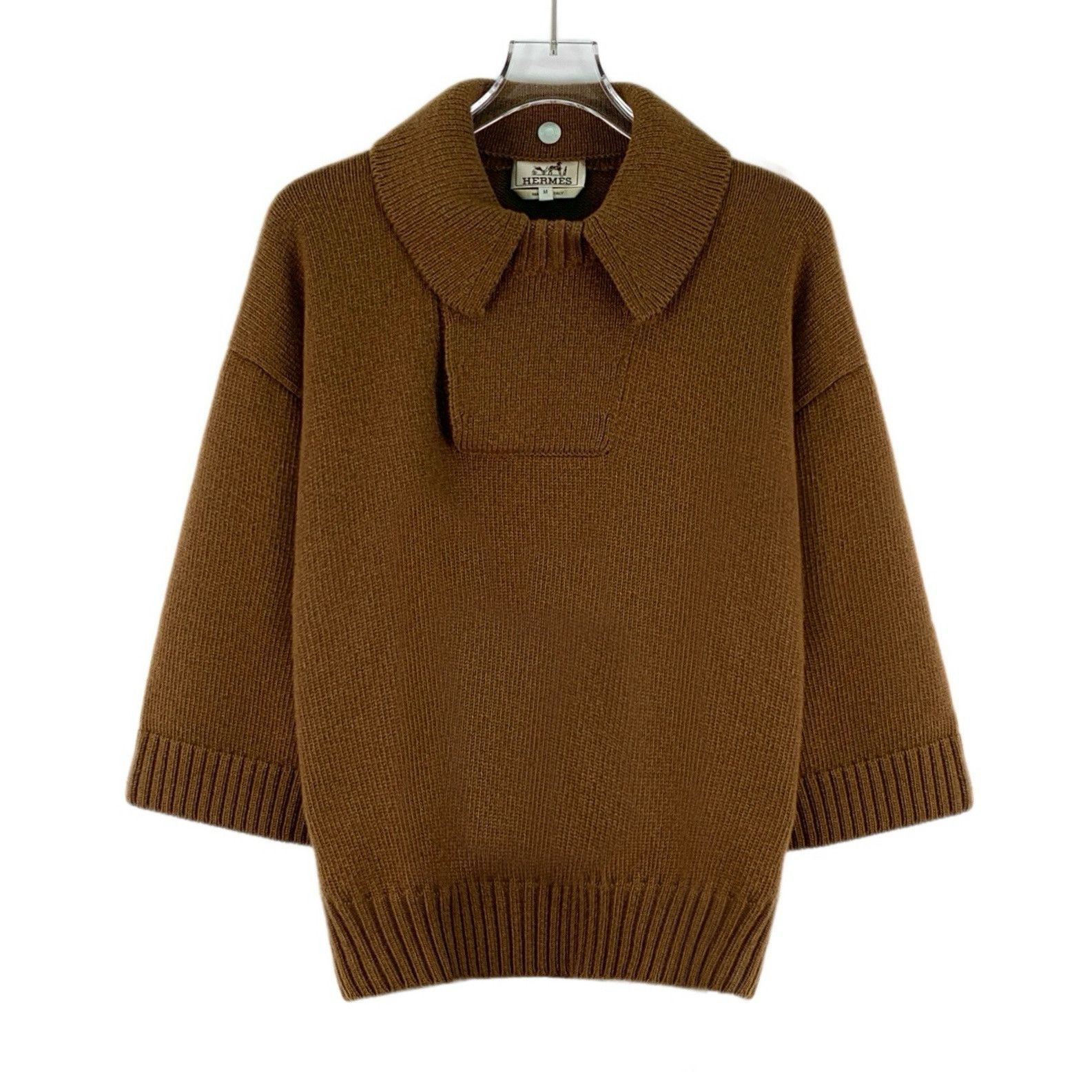 Hermes Hermes Cashmere Sweater Brown (M) Size M / US 6-8 / IT 42-44 - 1 Thumbnail