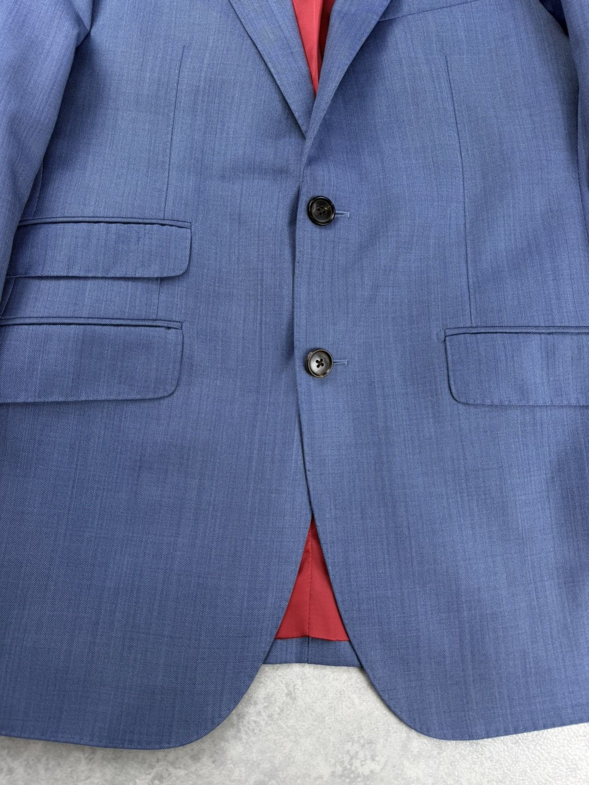 Suitsupply Suitsupply Sienna Blue Wool Blazer Jacket Men’s Size 38R - 5 Thumbnail