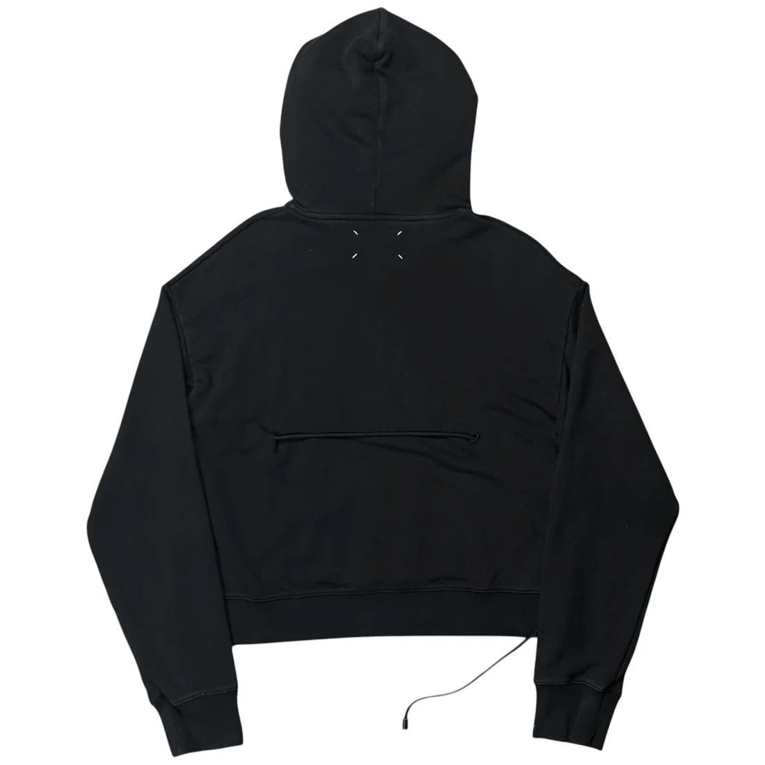 Maison Margiela Maison Margiela Cropped Back String Hoodie - AW19 Size US M / EU 48-50 / 2 - 3 Thumbnail