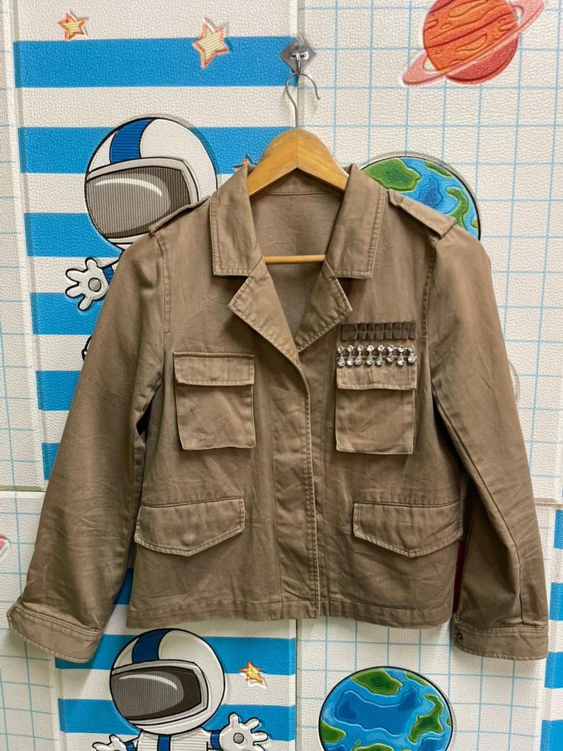 Jil Stuart JILL STUART Archival Cropped Jacket Crystal Embellished Size S / US 4 / IT 40 - 1 Thumbnail