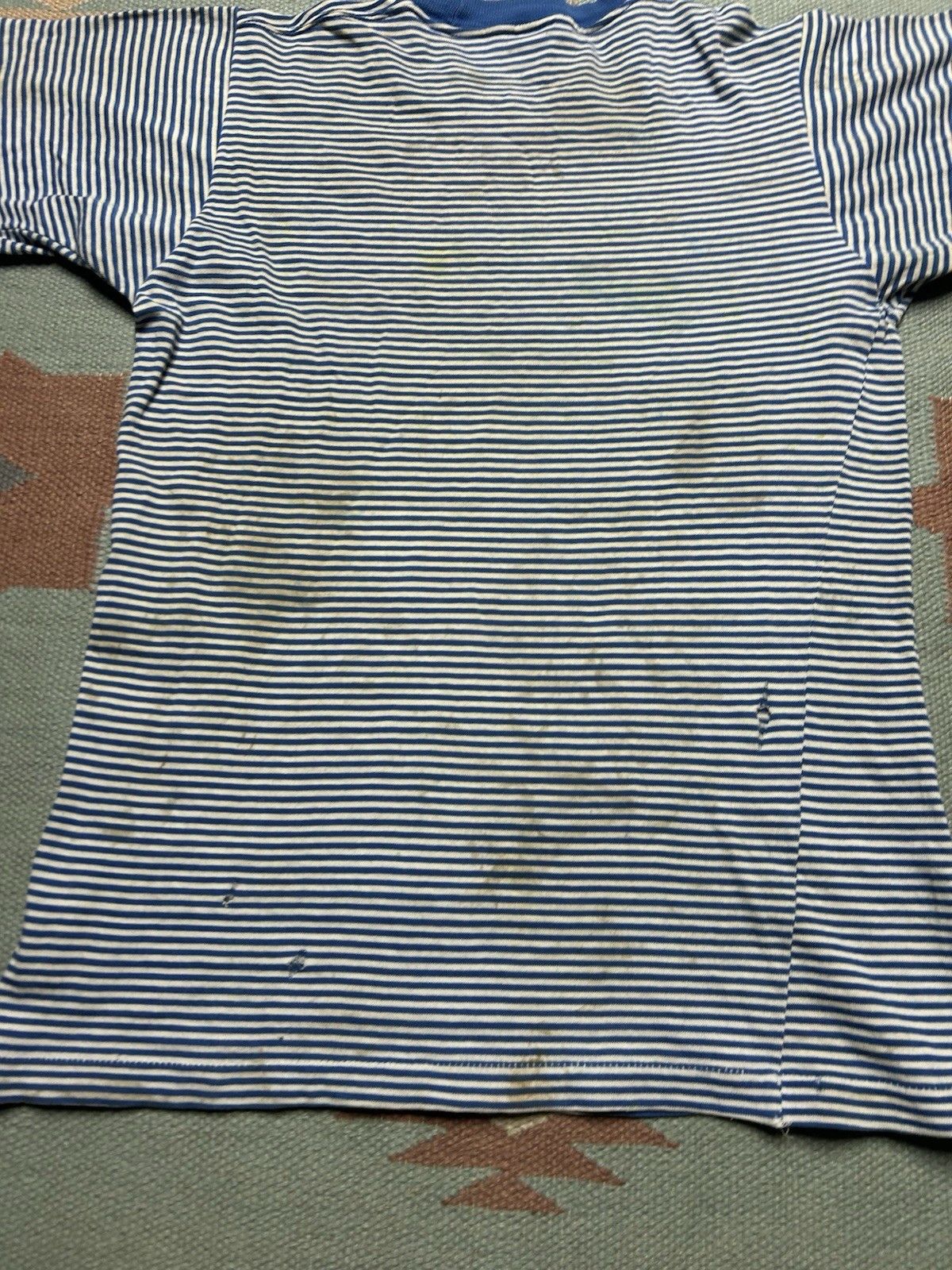 Vintage 60s striped t shirt Penneys Towncraft distress grunge soft S Size US S / EU 44-46 / 1 - 11 Thumbnail