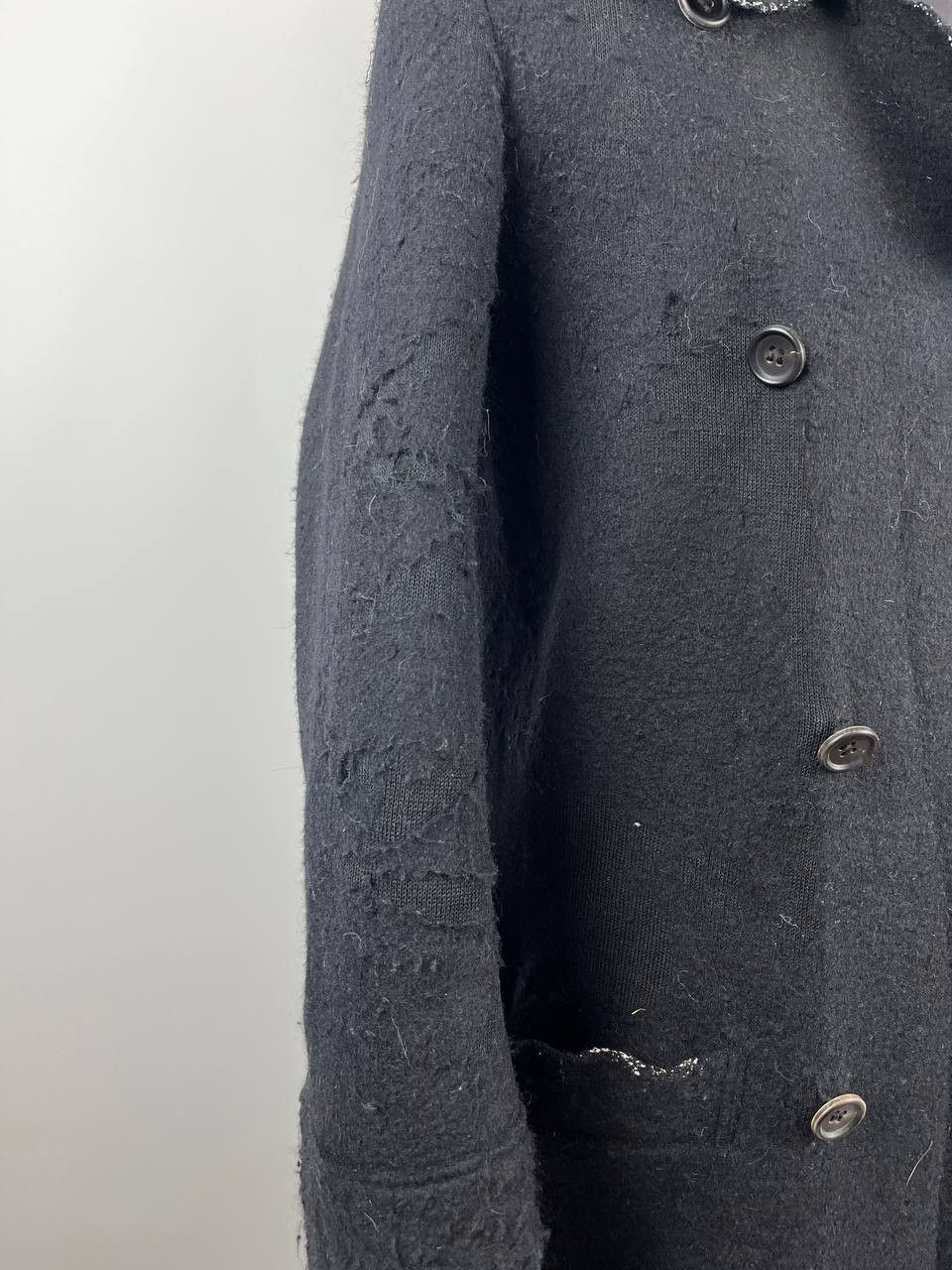 Yohji Yamamoto Worn Condition Archival Yohji Yamamoto Distressed Wool Coat Size US XS / EU 42 / 0 - 6 Thumbnail