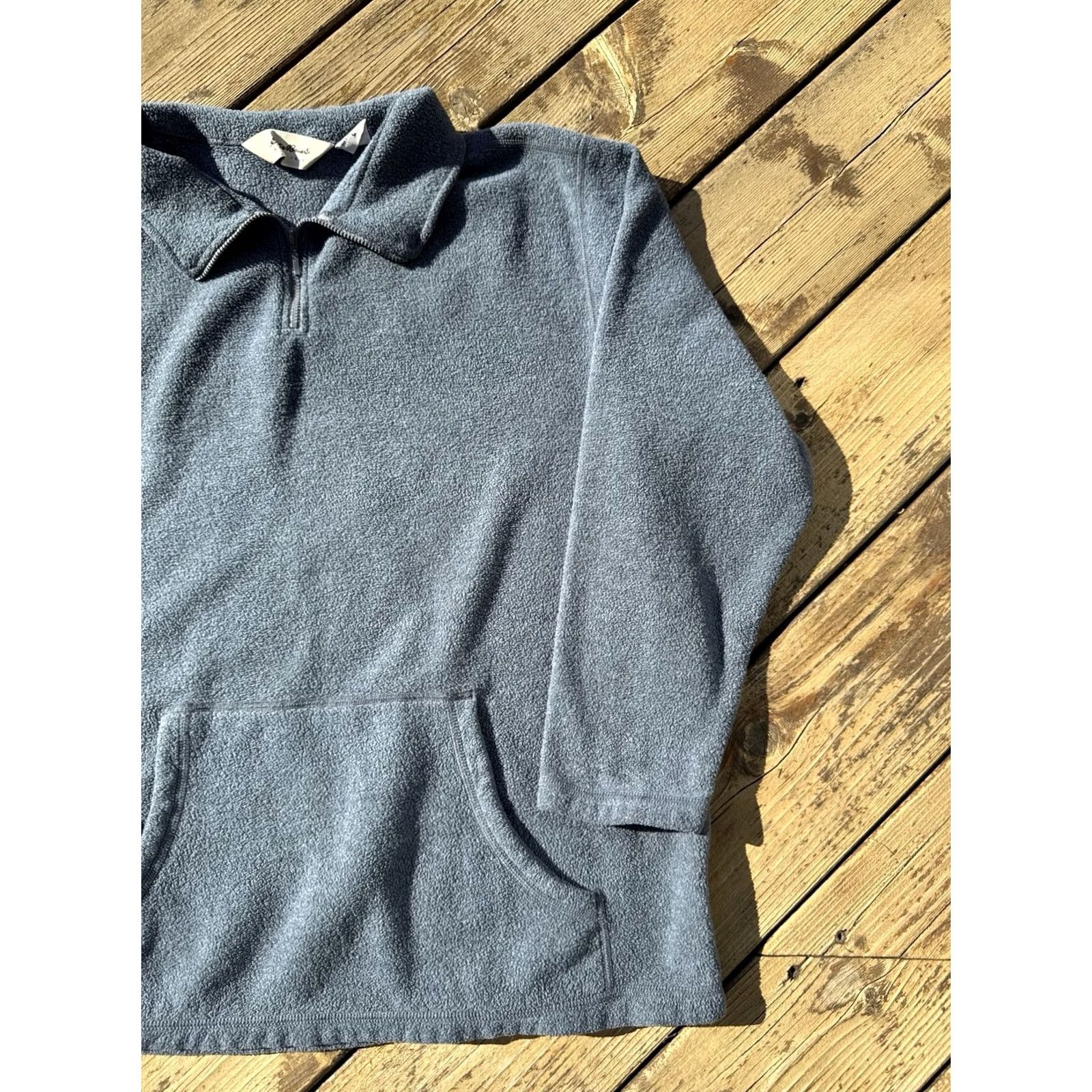 Eddie Bauer VINTAGE Eddie Bauer Sweatshirt Pullover 90s USA Made Gray Men’s L Long Sleeve Zip Fleece Crew Neck Size US L / EU 52-54 / 3 - 3 Thumbnail
