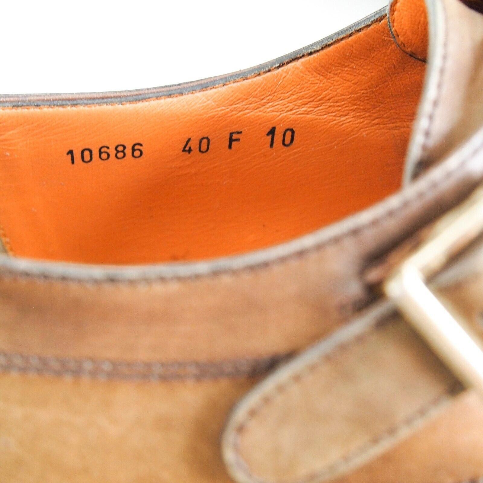 Santoni Santoni Double Monks Brown Leather US 11 E EU 44 F Size US 11 / EU 44 - 9 Thumbnail