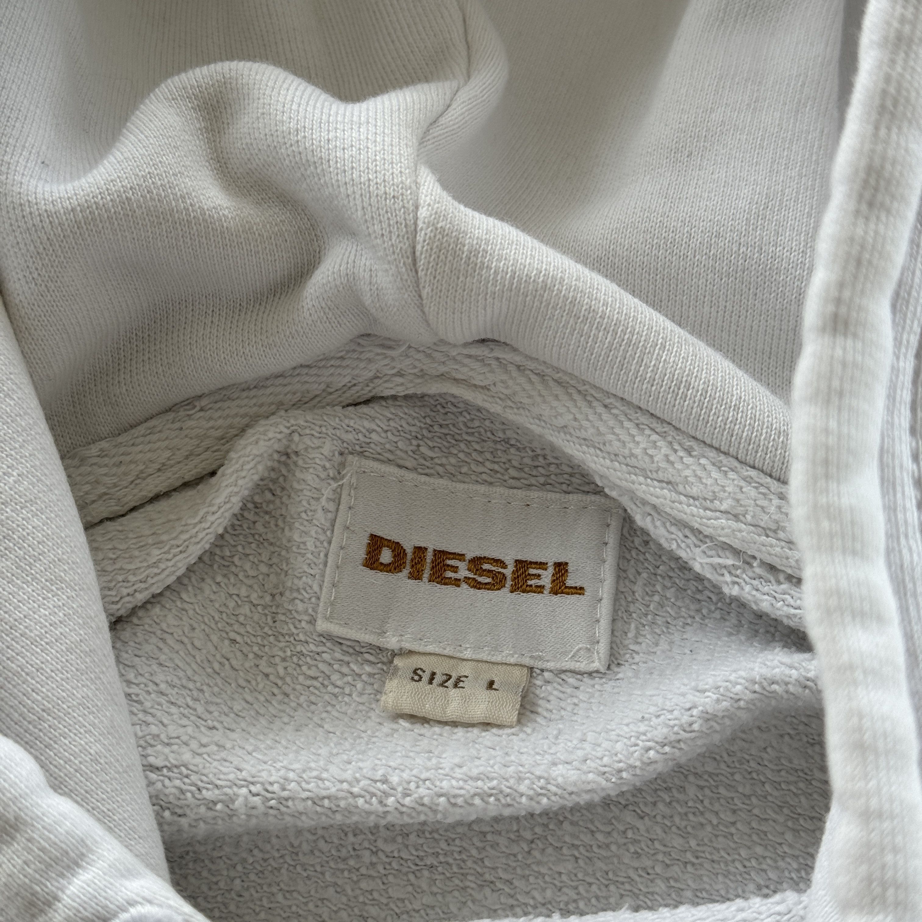 Diesel Vintage Diesel Only The Brave Hoodie White Large Size US L / EU 52-54 / 3 - 6 Thumbnail