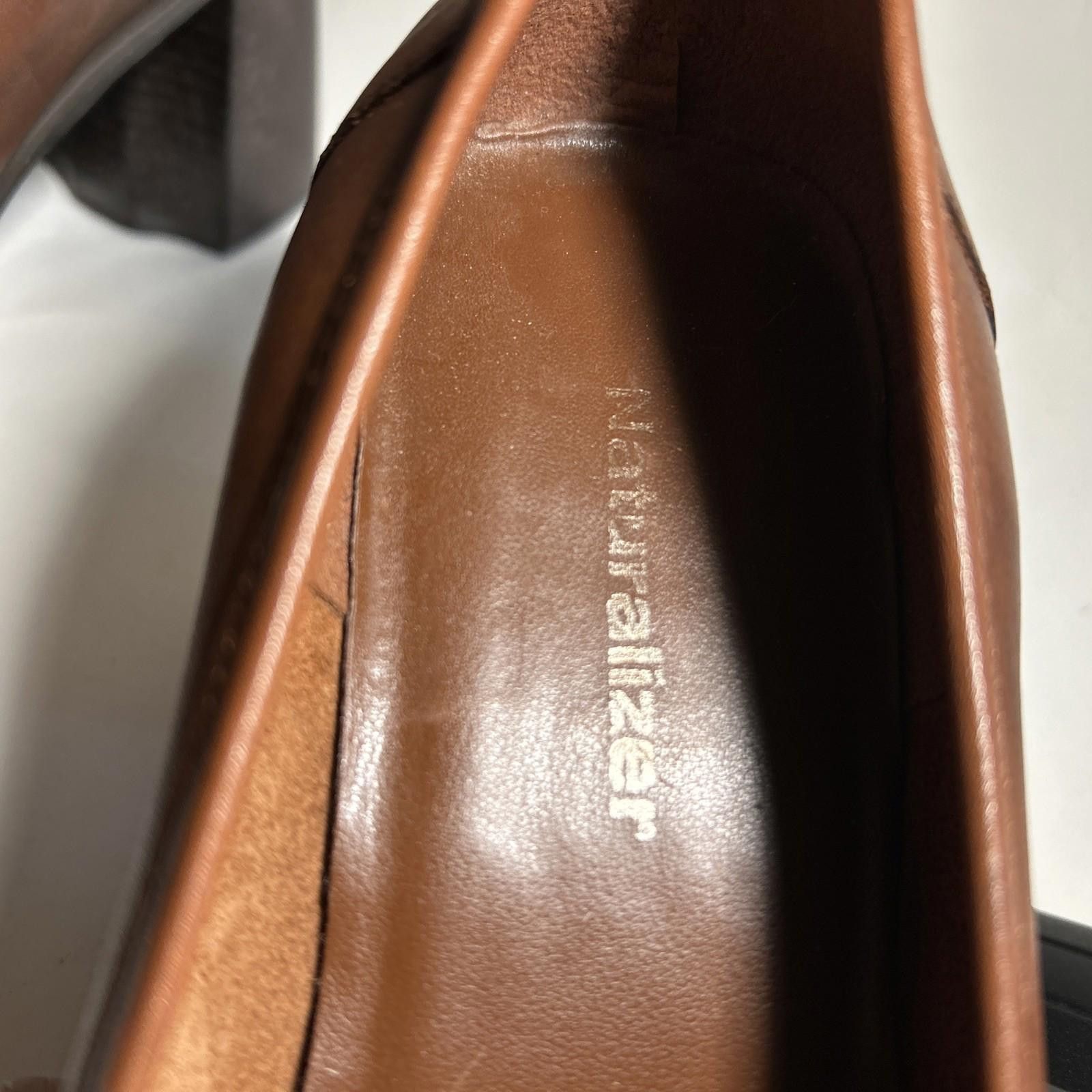 Other Naturalizer Womens Leather Loafers Buckle Slip Brown Sz.10 Size US 10 / IT 40 - 7 Thumbnail