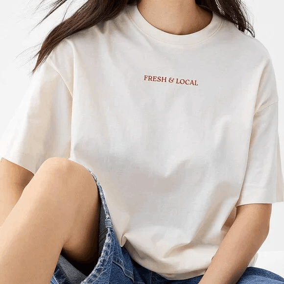 Simons Fresh & Local Fish Market 100% Cotton Oversized Tee Size XL / US 12-14 / IT 48-50 - 3 Thumbnail