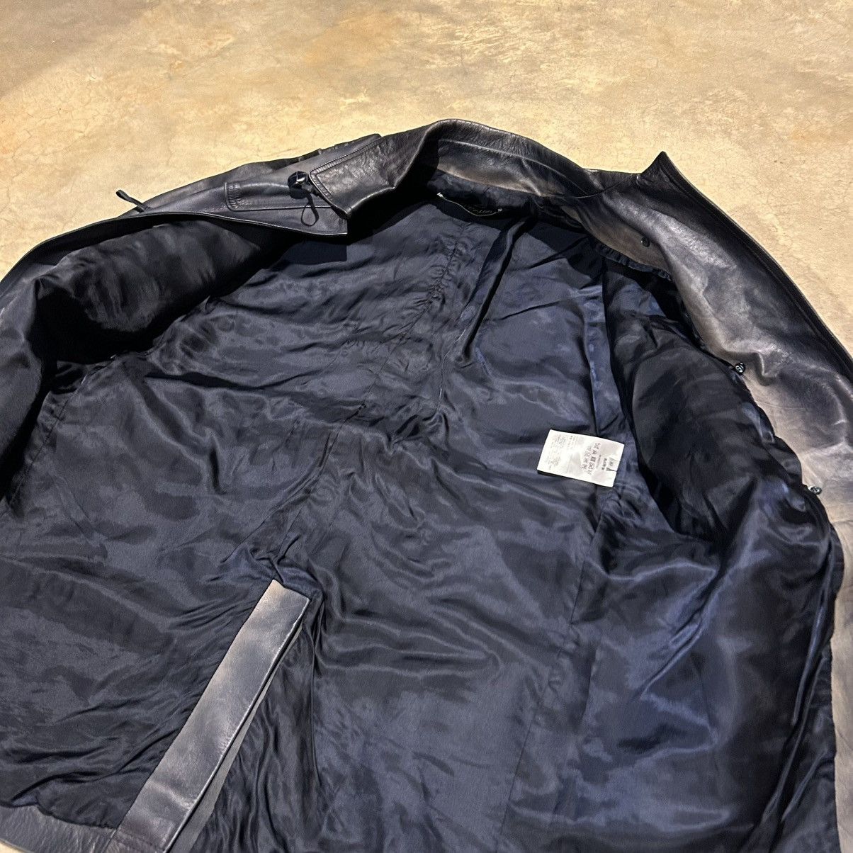 Designer × Valentino Valentino Calf Skin Patina Leather Duffle Trench Coat Rare Size US L / EU 52-54 / 3 - 9 Thumbnail