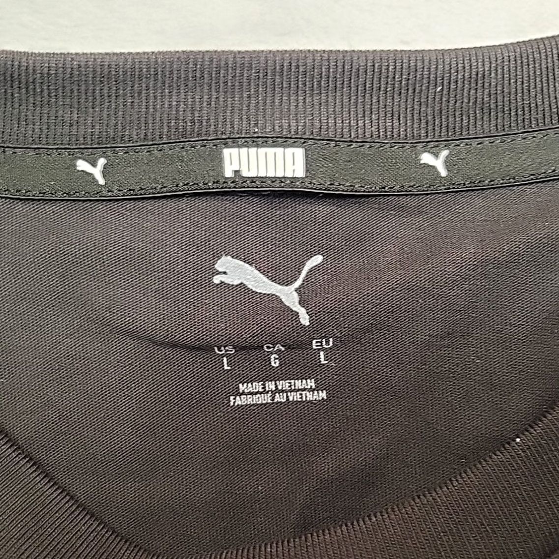 Puma Puma Shirt Mens L Black 100% Cotton Crewneck Pullover Embroidered Logo TEE Size US L / EU 52-54 / 3 - 3 Thumbnail