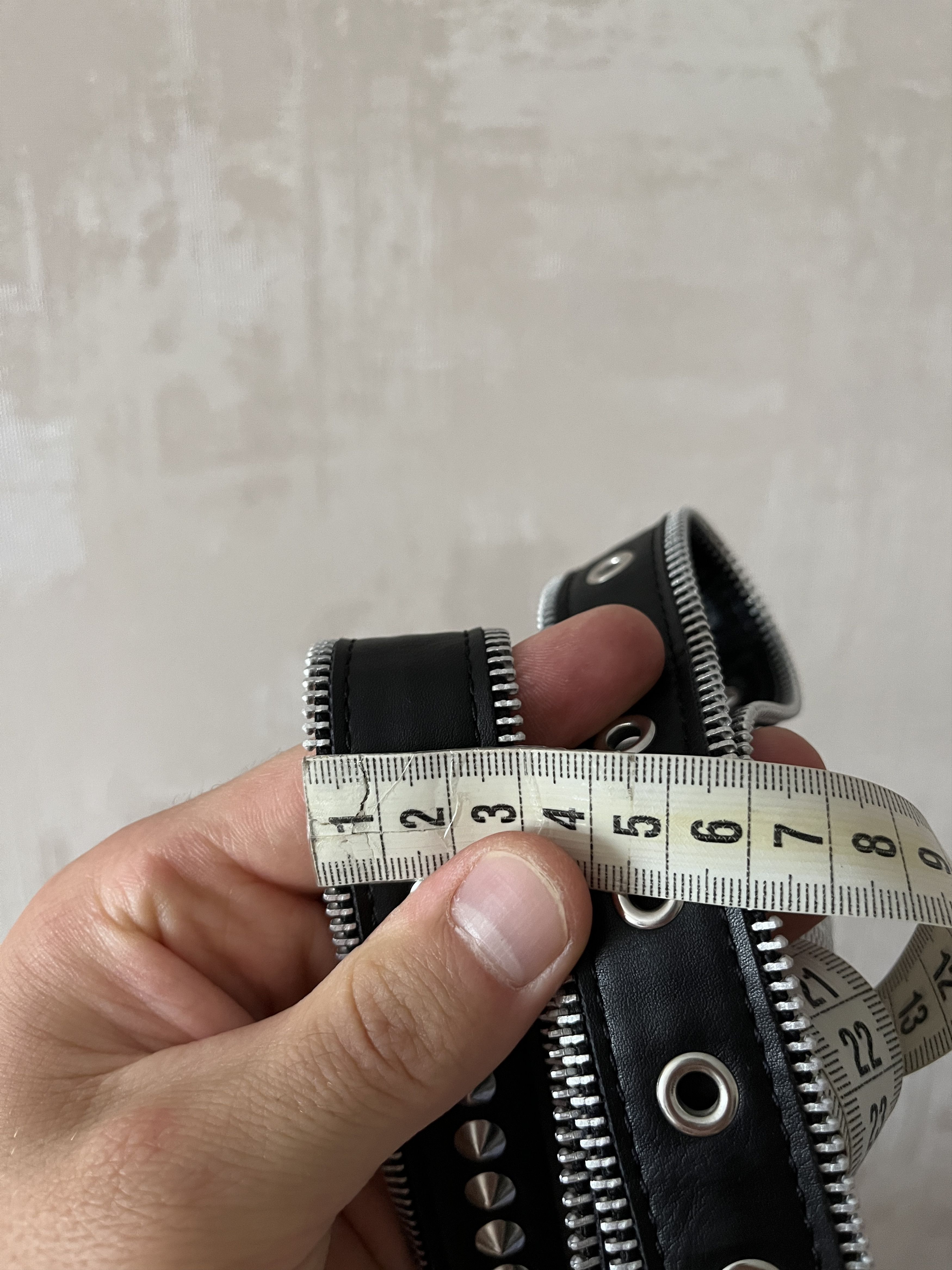 Other Avant Garde Eco Leather Belt Crust Punk Metal Rock Size ONE SIZE - 12 Thumbnail