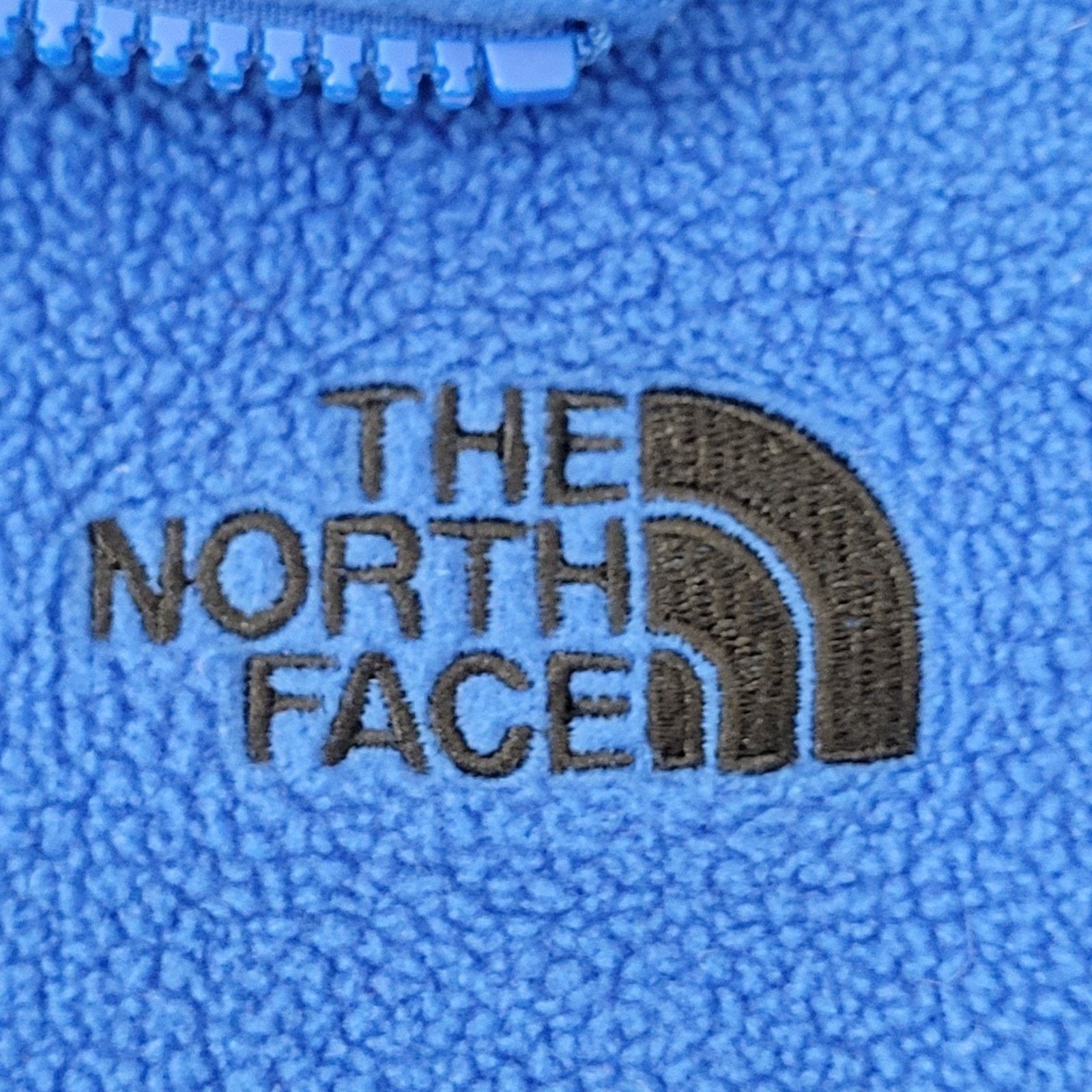 The North Face VTG North-Face Fuzzy Fleece Zip Jacket Large 23x26 Blue Y2K Size US L / EU 52-54 / 3 - 3 Thumbnail