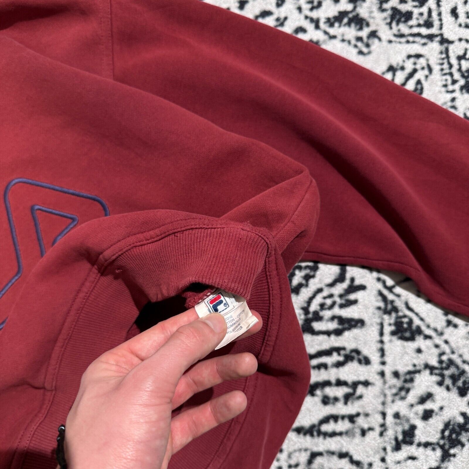 Fila × Vintage Fila Unisex Red Cotton Sweatshirt Size S Vintage Logo Size US S / EU 44-46 / 1 - 9 Thumbnail