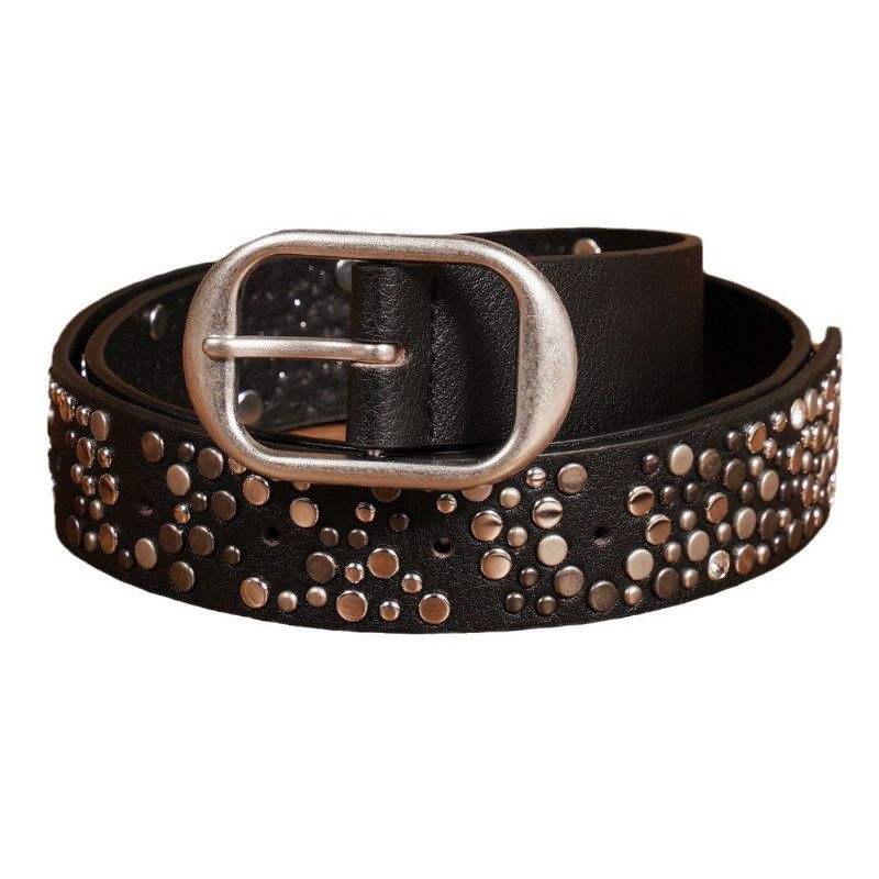 Other Street Heavy Metal Nail Diamond Studded Belt Size ONE SIZE - 2 Thumbnail
