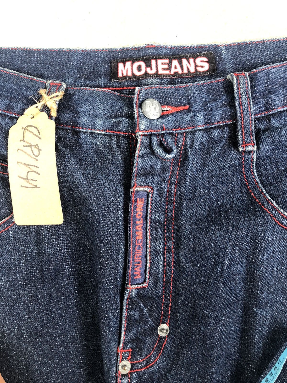 Vintage Maurice Malone Embroidered Logo Baggy Hip Hop Distressed Size US 33 - 14 Thumbnail