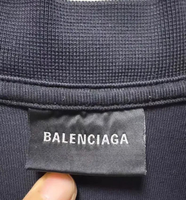 Balenciaga Balenciaga Grey tape destruction distressed round neck loo Size US L / EU 52-54 / 3 - 2 Thumbnail