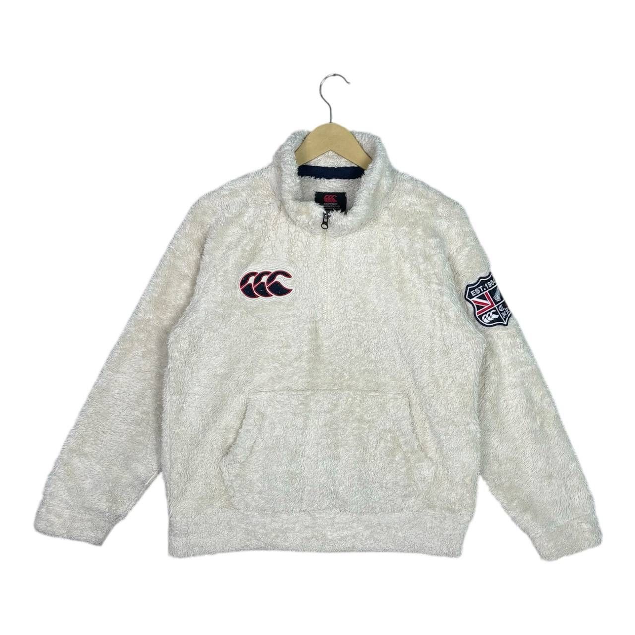 Canterbury of New Zealand Vintage 90s Canterbury of New Zealand Sherpa Half Zip Jacket Size US M / EU 48-50 / 2 - 1 Thumbnail