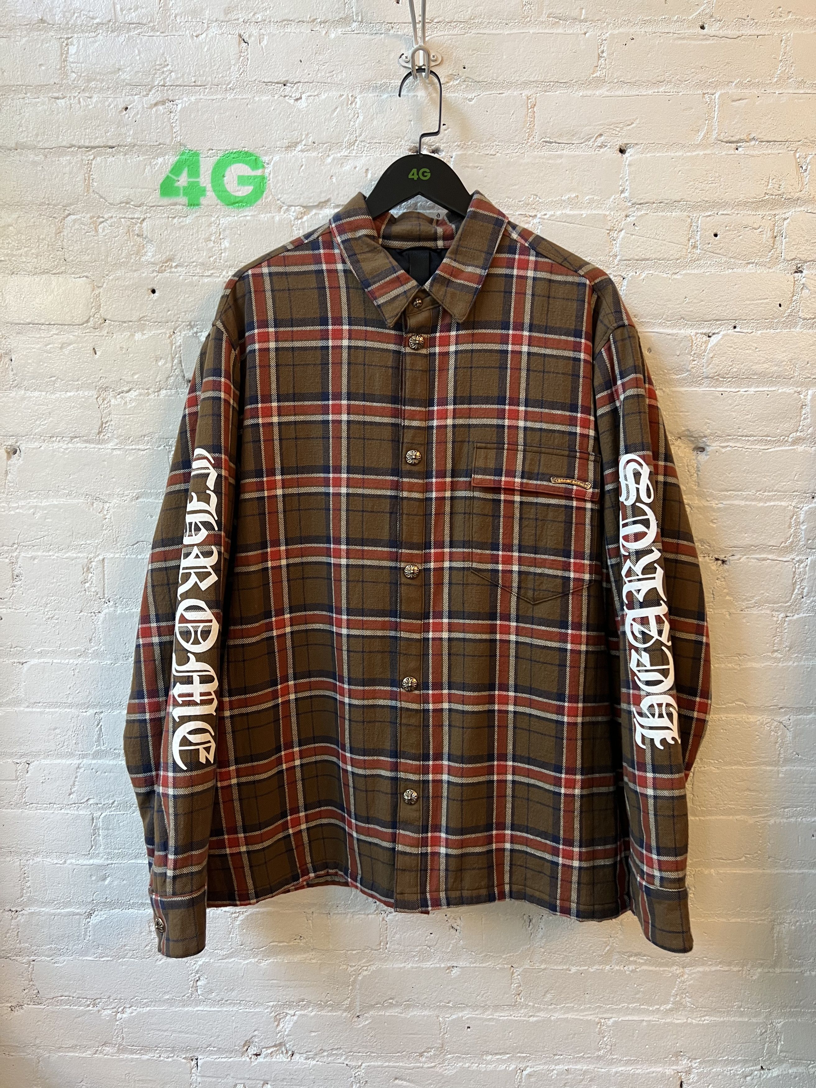 Chrome Hearts Chrome Hearts Flannel XXL Jacket 4G SELLER Size US XXL / EU 58 / 5 - 2 Thumbnail