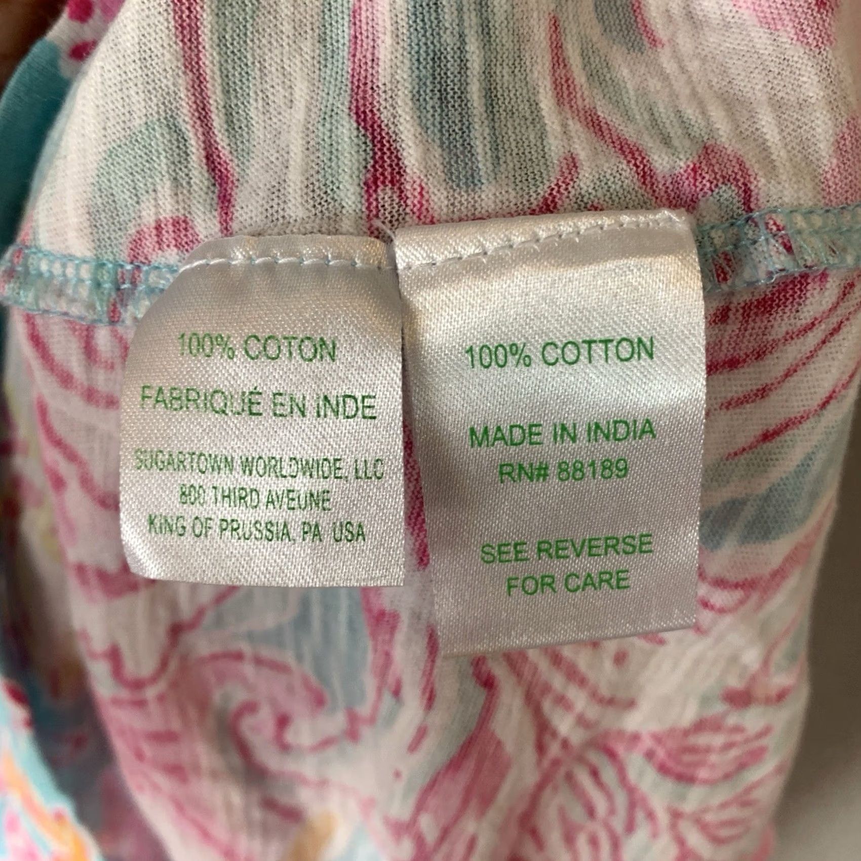 Lilly Pulitzer Lilly Pulitzer Arya Tank Top Womens Small Multicolor Floral Sleeveless V-Neck Beach Travel Tank Shirt Size S / US 4 / IT 40 - 4 Thumbnail