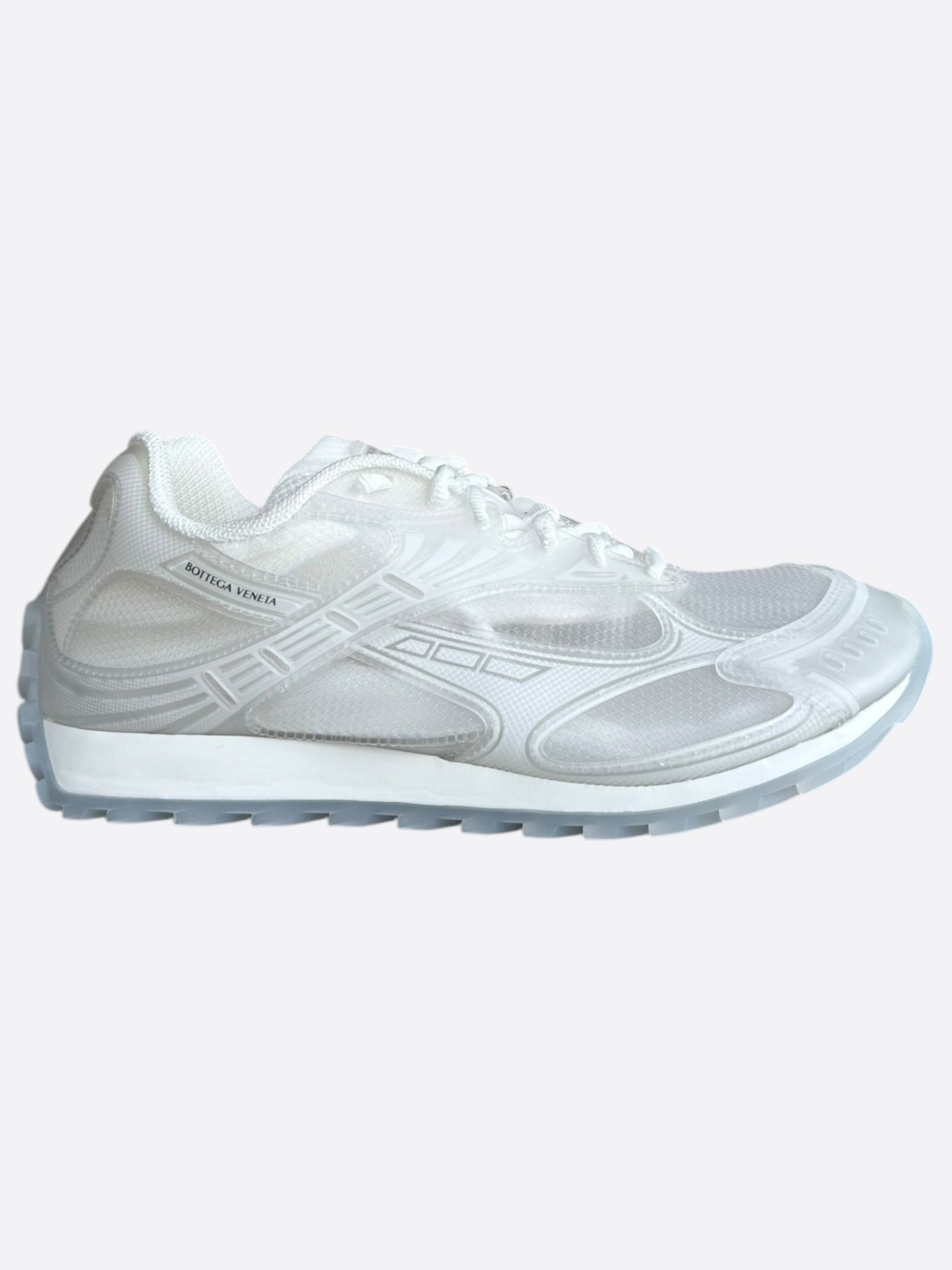 Bottega Veneta Bottega Veneta White Transparent Orbit Sneakers Size US 8 / EU 41 - 1 Thumbnail