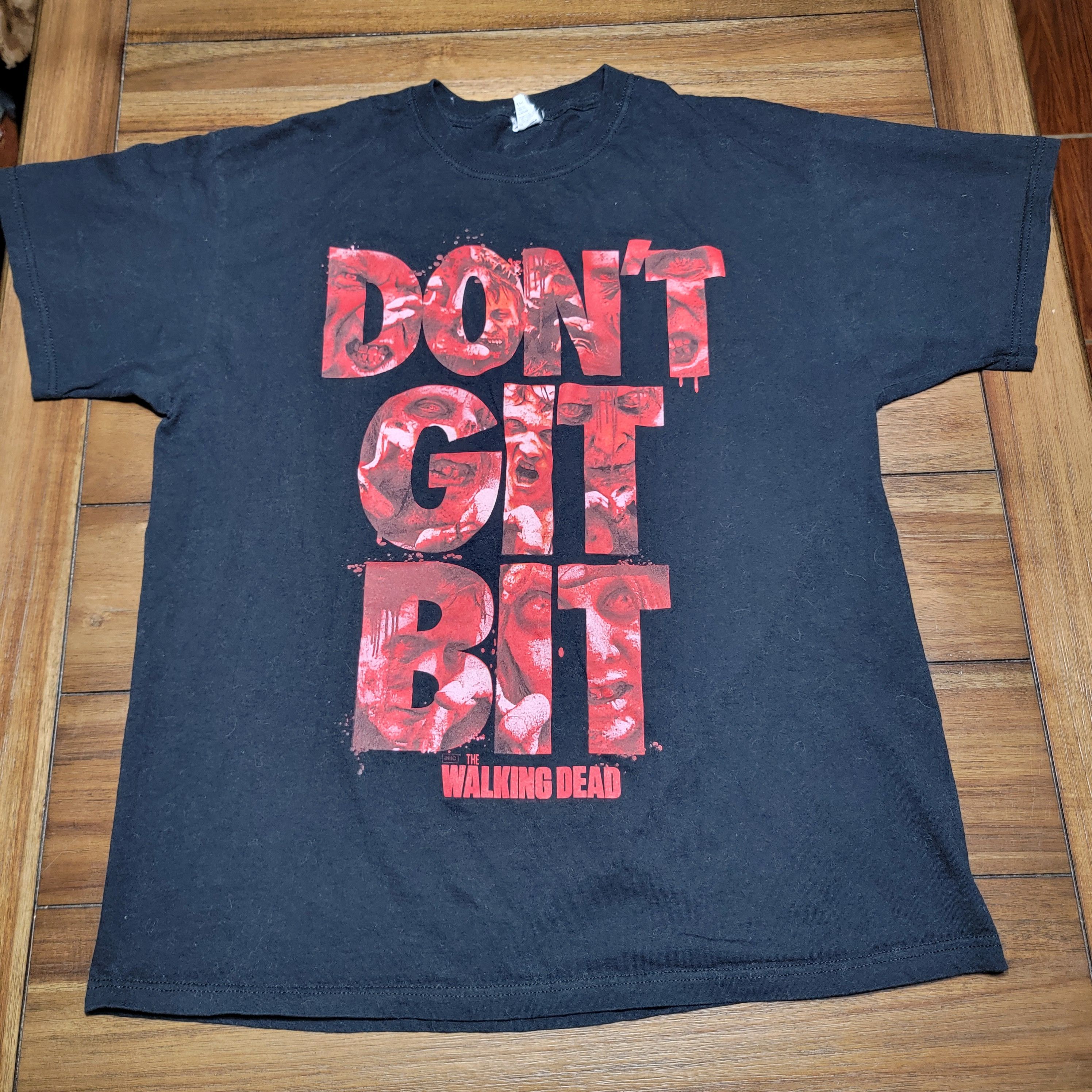 Jerzees Jerzees SS Unisex Tee The Walking Dead "Don't Git Bit" - XL Size US XL / EU 56 / 4 - 1 Thumbnail