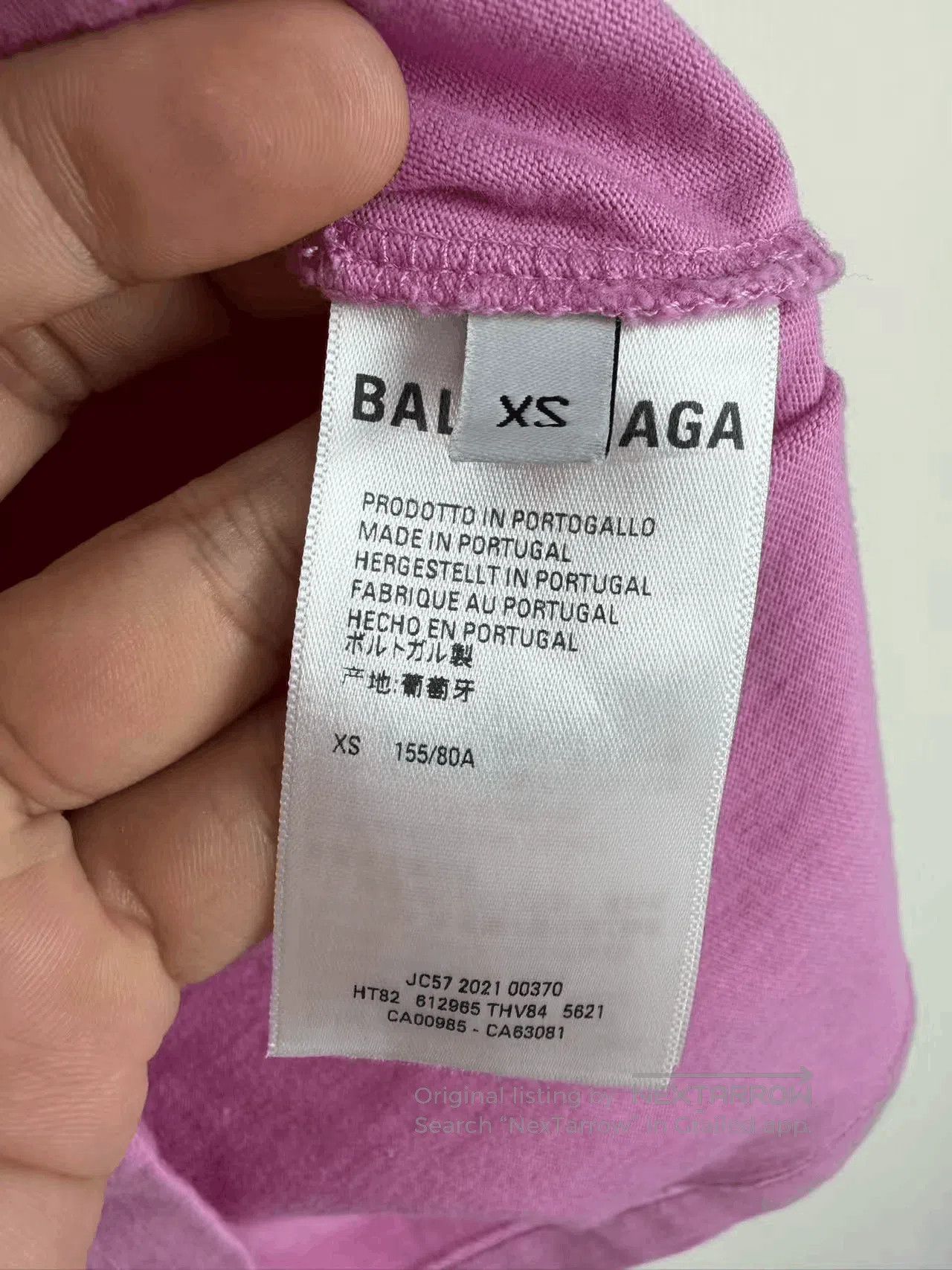 Balenciaga Balenciaga Pink Charity Short. Size XS / US 0-2 / IT 36-38 - 4 Thumbnail