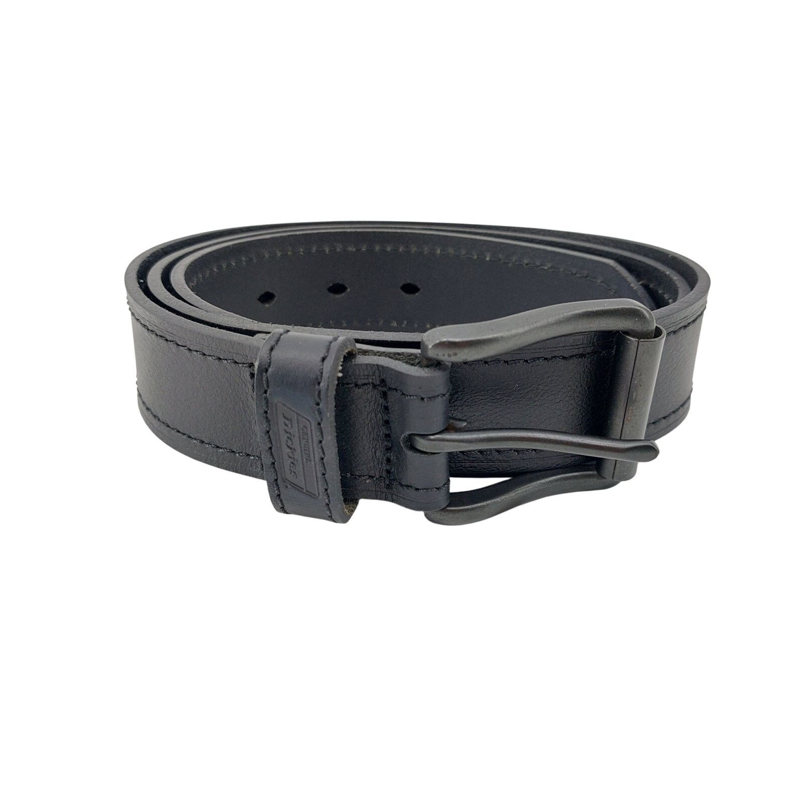 Dickies Dickies Black Men's Leather Belt Size 36 Workwear Streetwear Size 36 - 1 Thumbnail